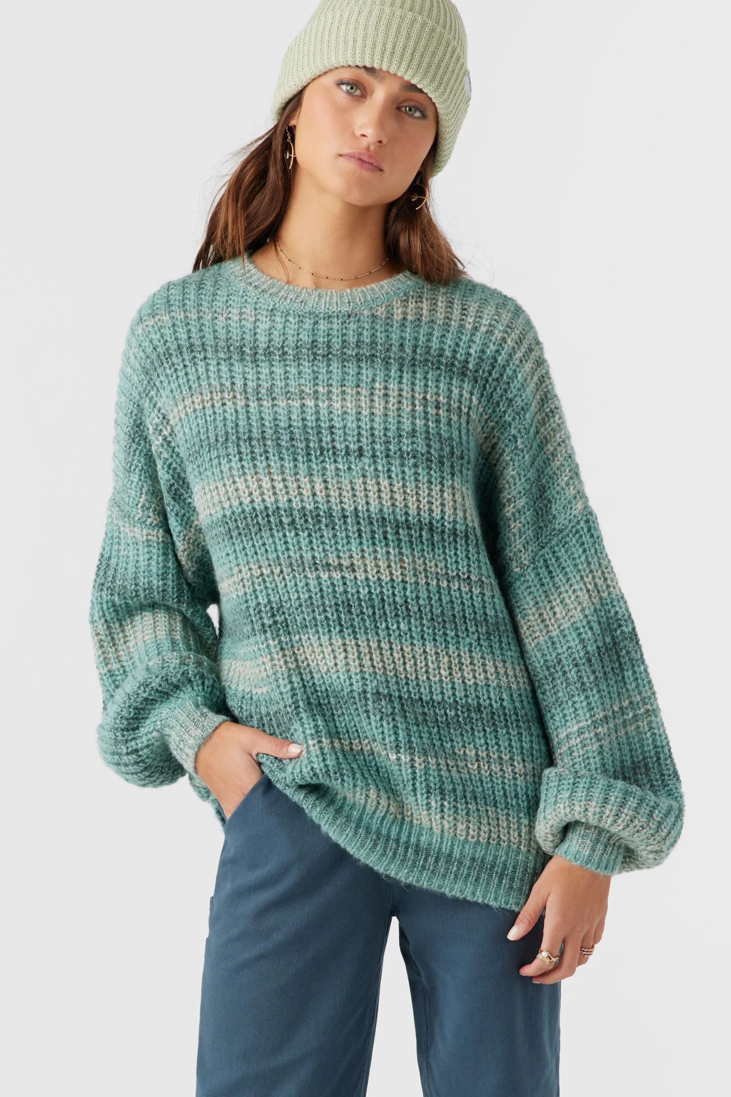 Bayou Ombre Stripe Slouchy Sweater - Image 2