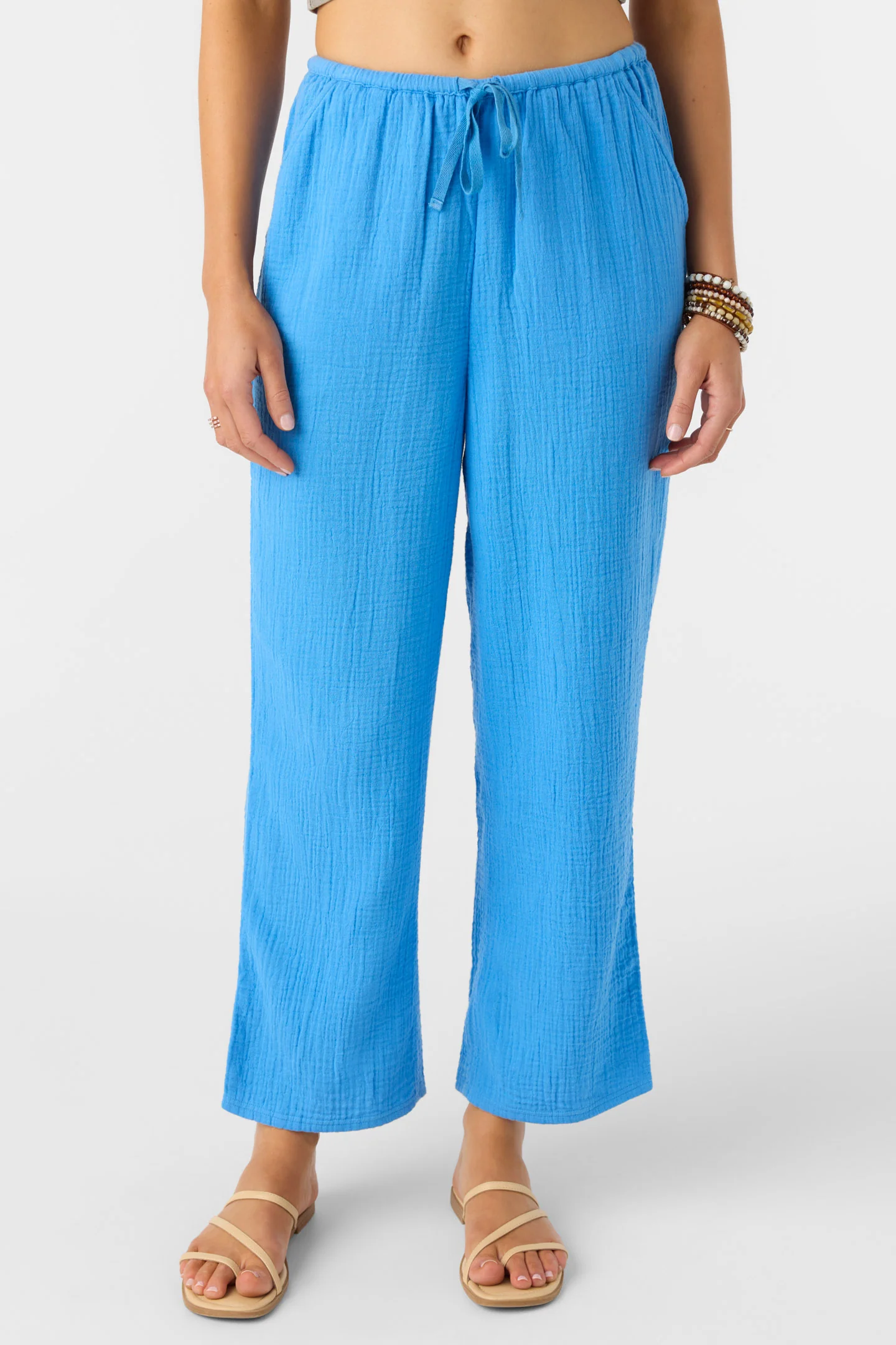 Brenda Crinkle Double Gauze Beach Pants - Image 4