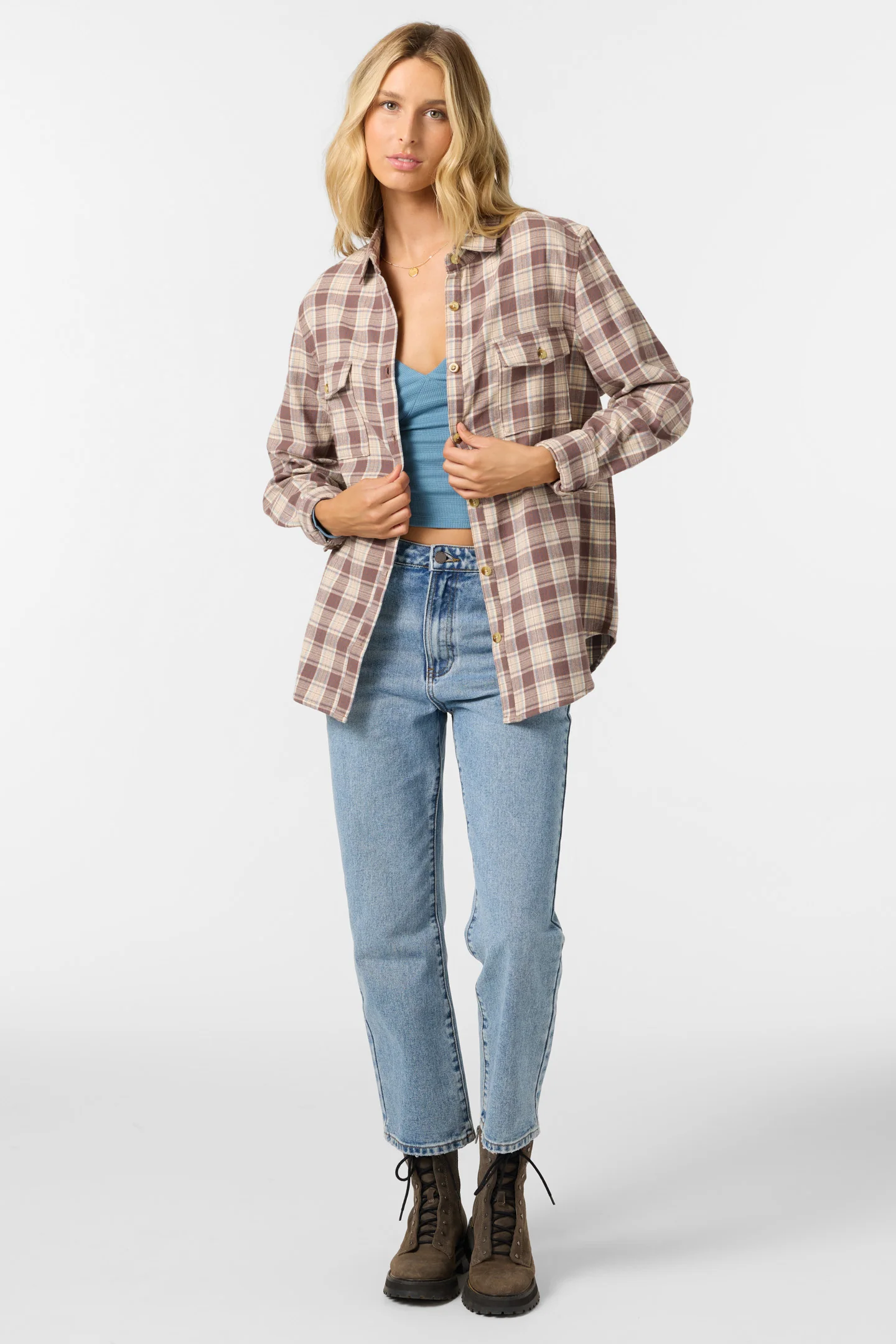Brooks Flannel Long Sleeve Top - Image 3