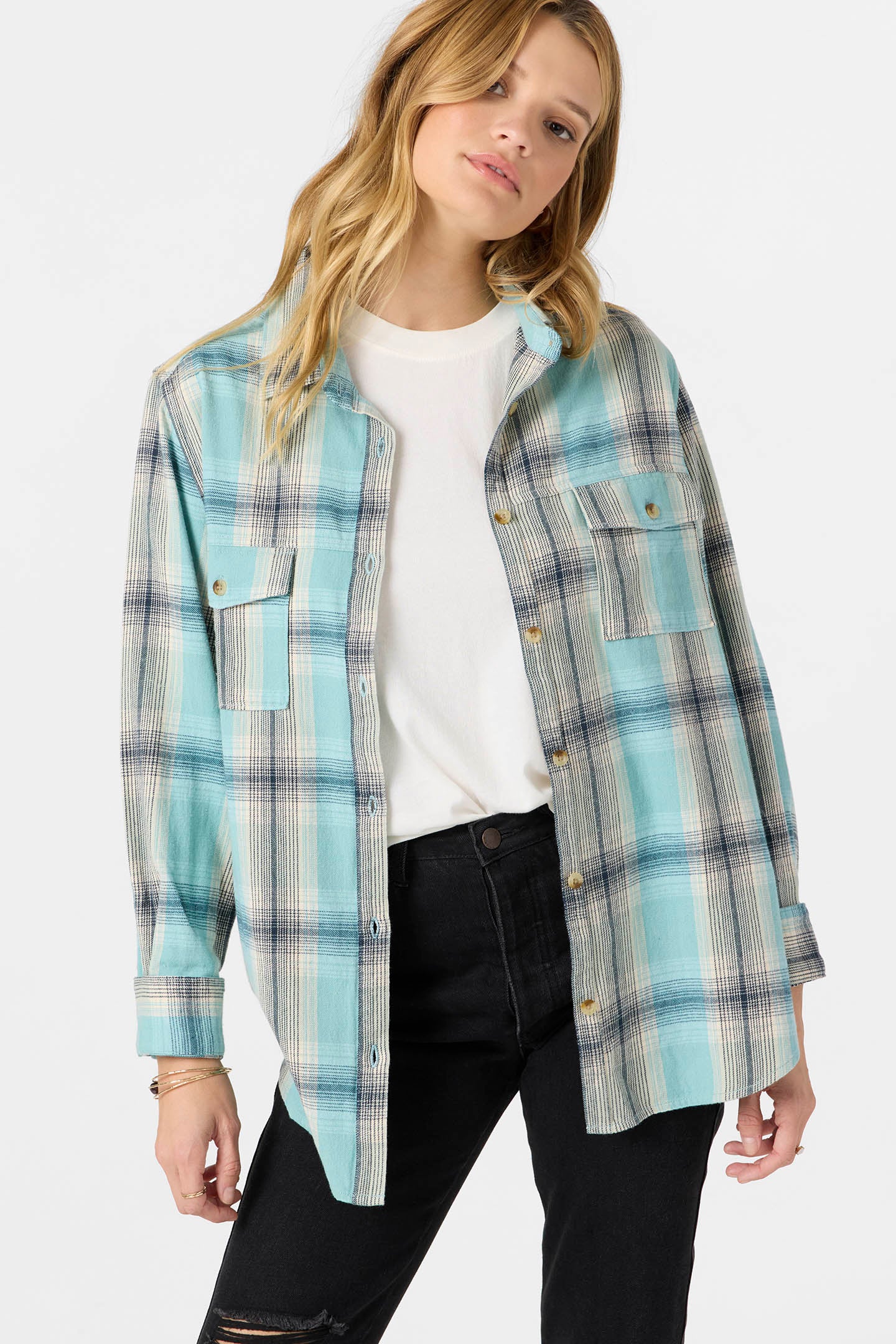 Brooks Flannel Long Sleeve Top - Image 4