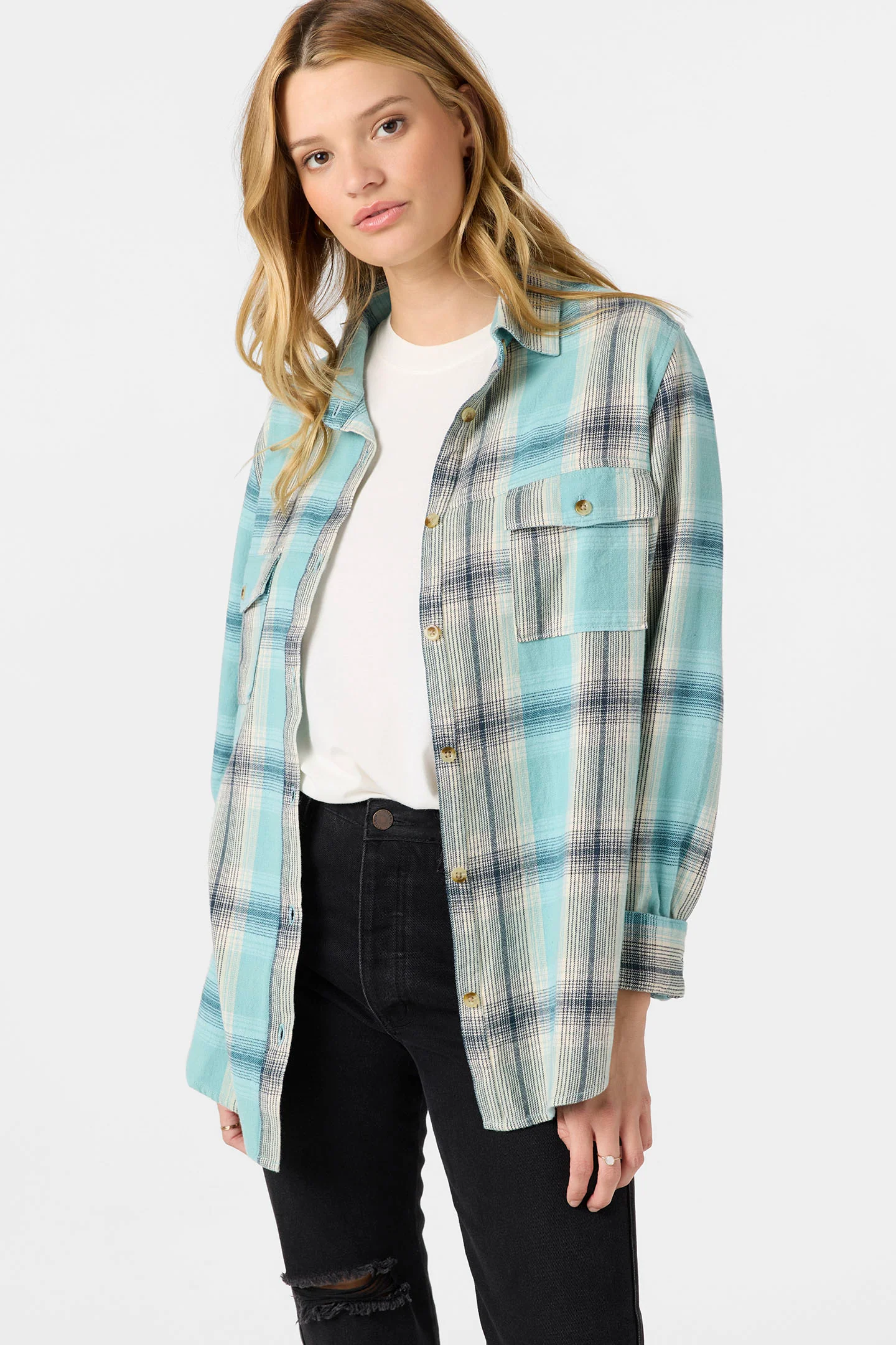 Brooks Flannel Long Sleeve Top - Image 5