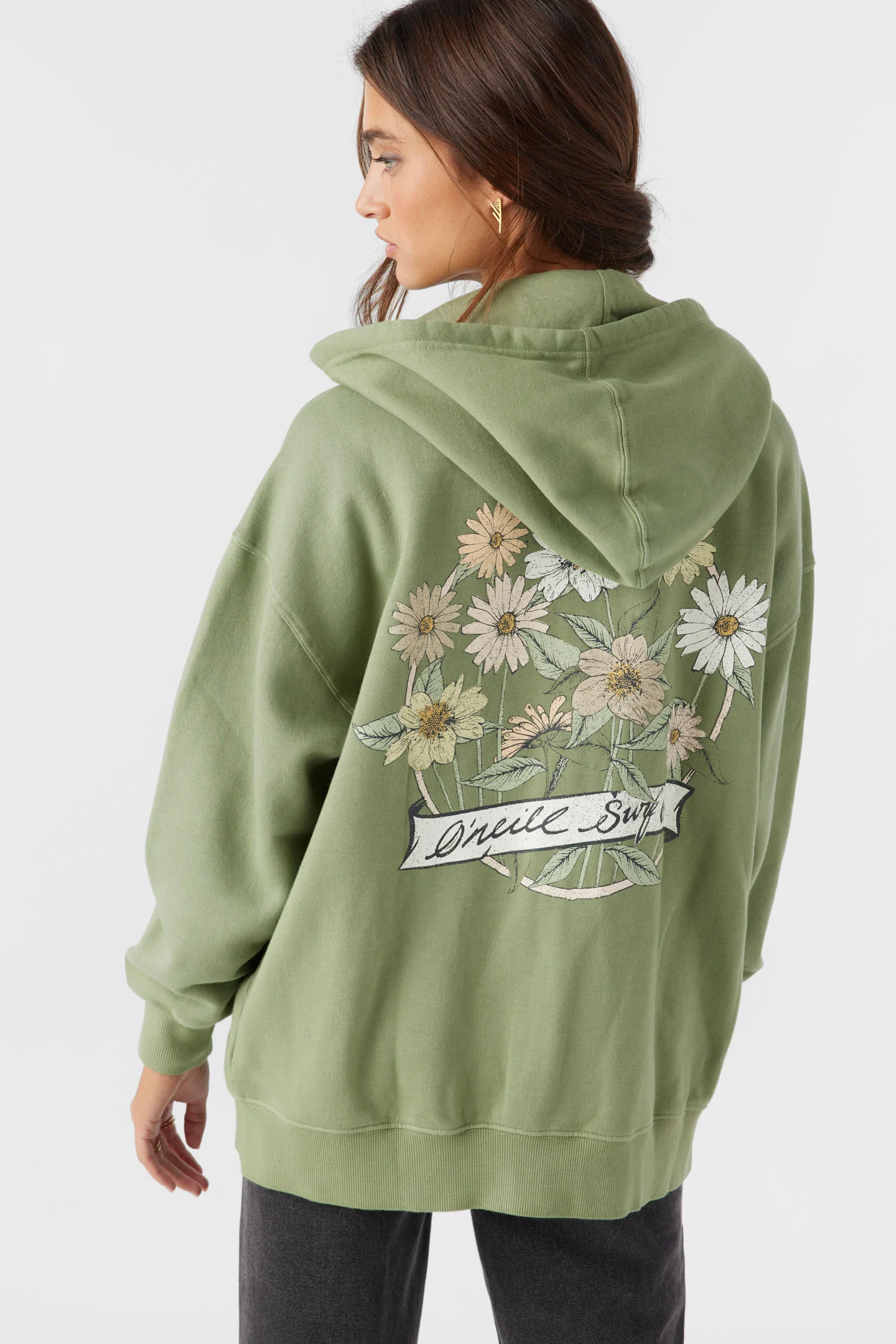 Byron Hooded Oversized Zip Fleece Jacket