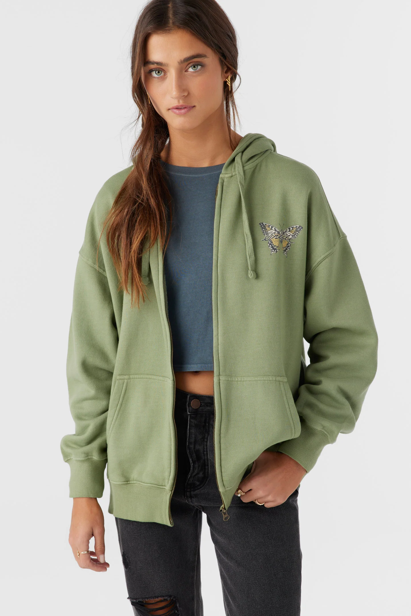 Byron Hooded Oversized Zip Fleece Jacket - Image 7
