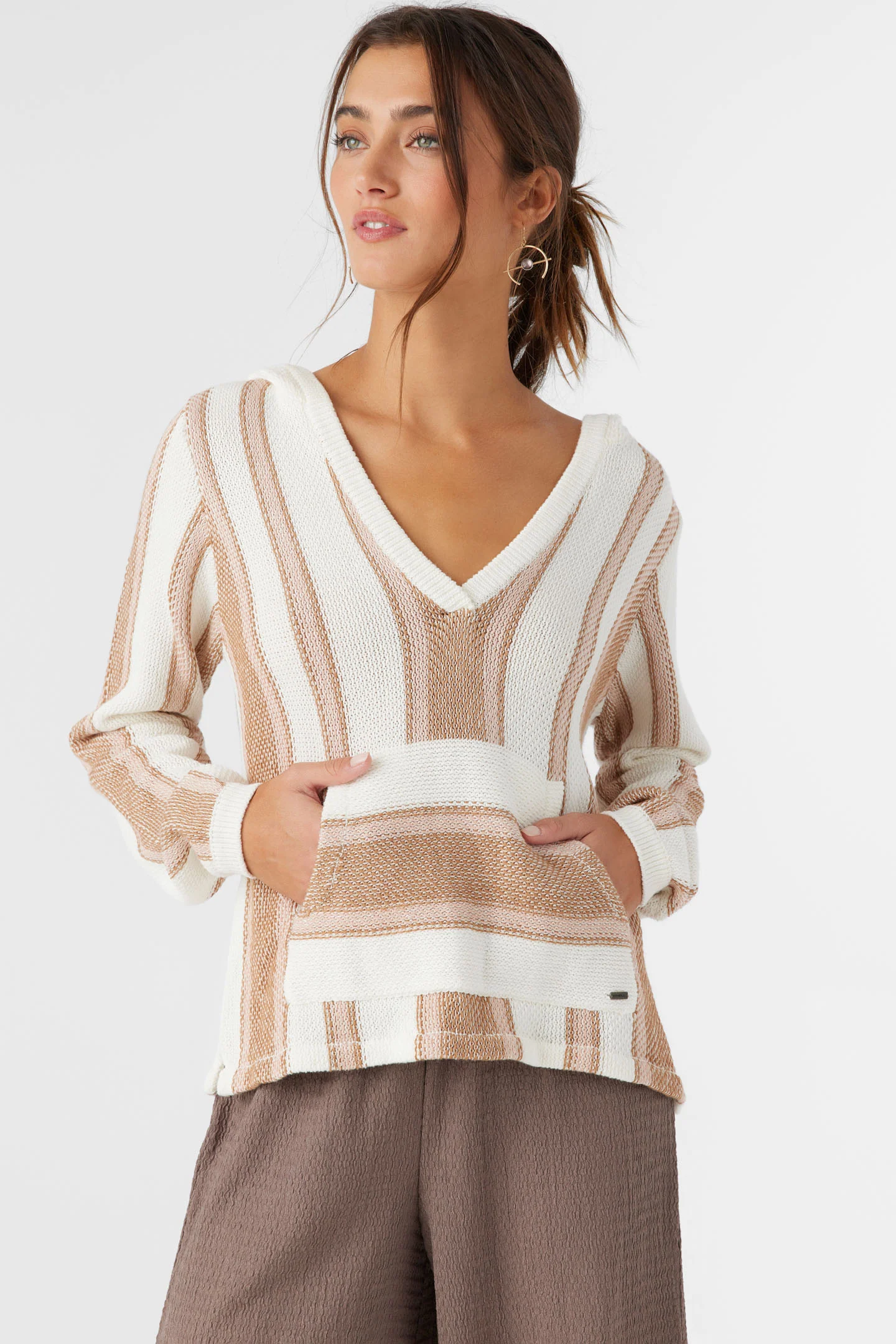 Catamaran V-Neck Hooded Sweater - Image 4