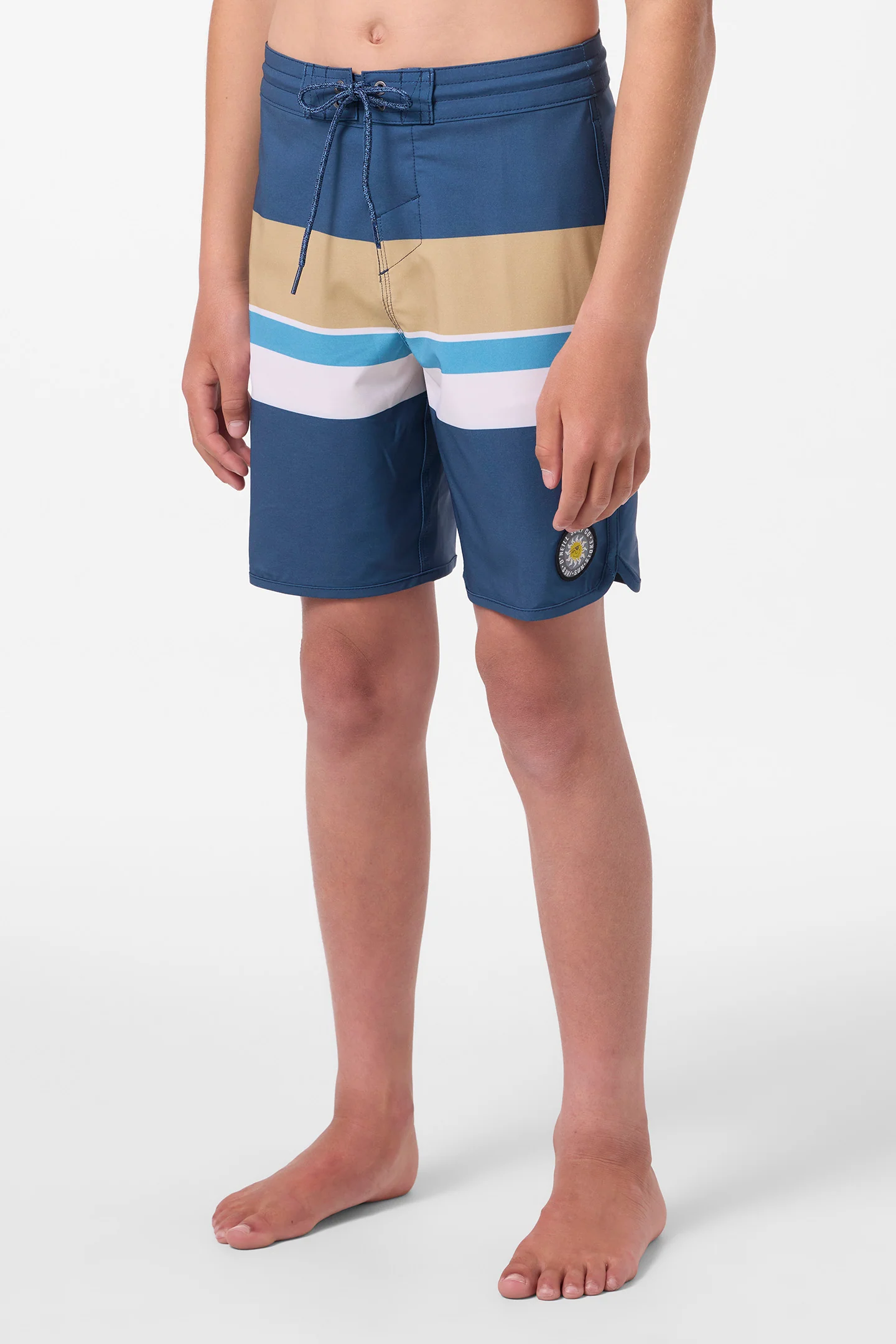 Boy's Cruzer Stripe Scallop 16" Boardshorts - Image 3