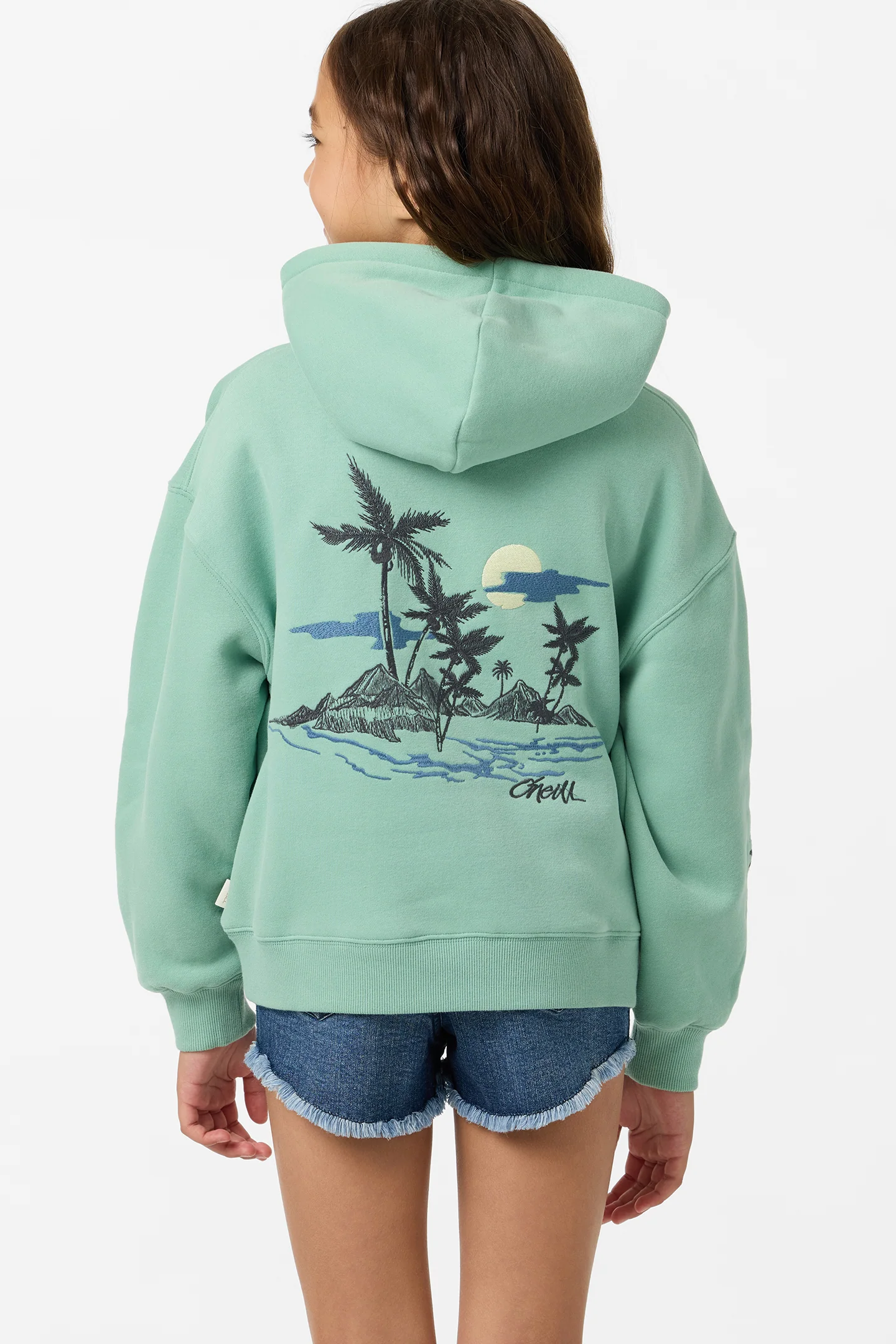 Girl's Tropic Melt Oversized Hoodie - Image 2