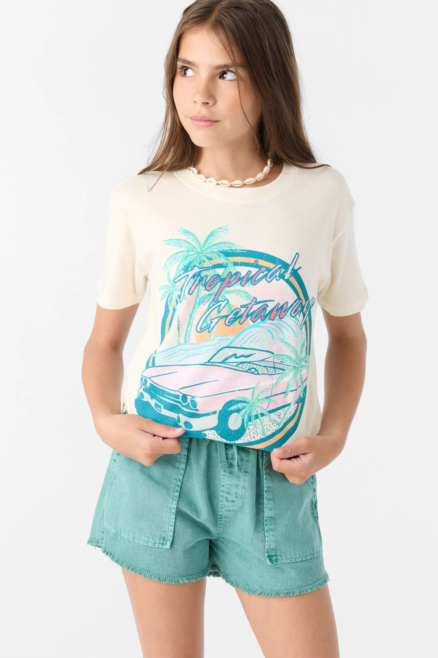 Girl's Tropical Getaway Tee