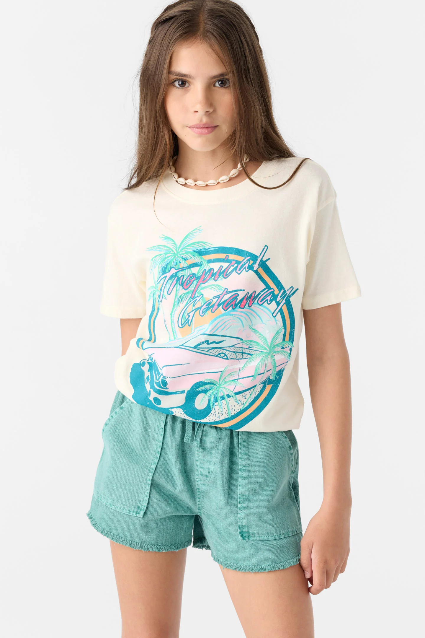 Girl's Tropical Getaway Tee - Image 7