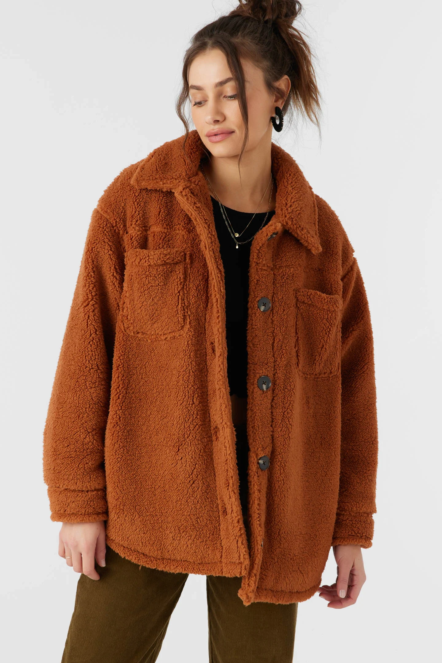 Heath High Pile Oversized Fleece Jacket - Image 8