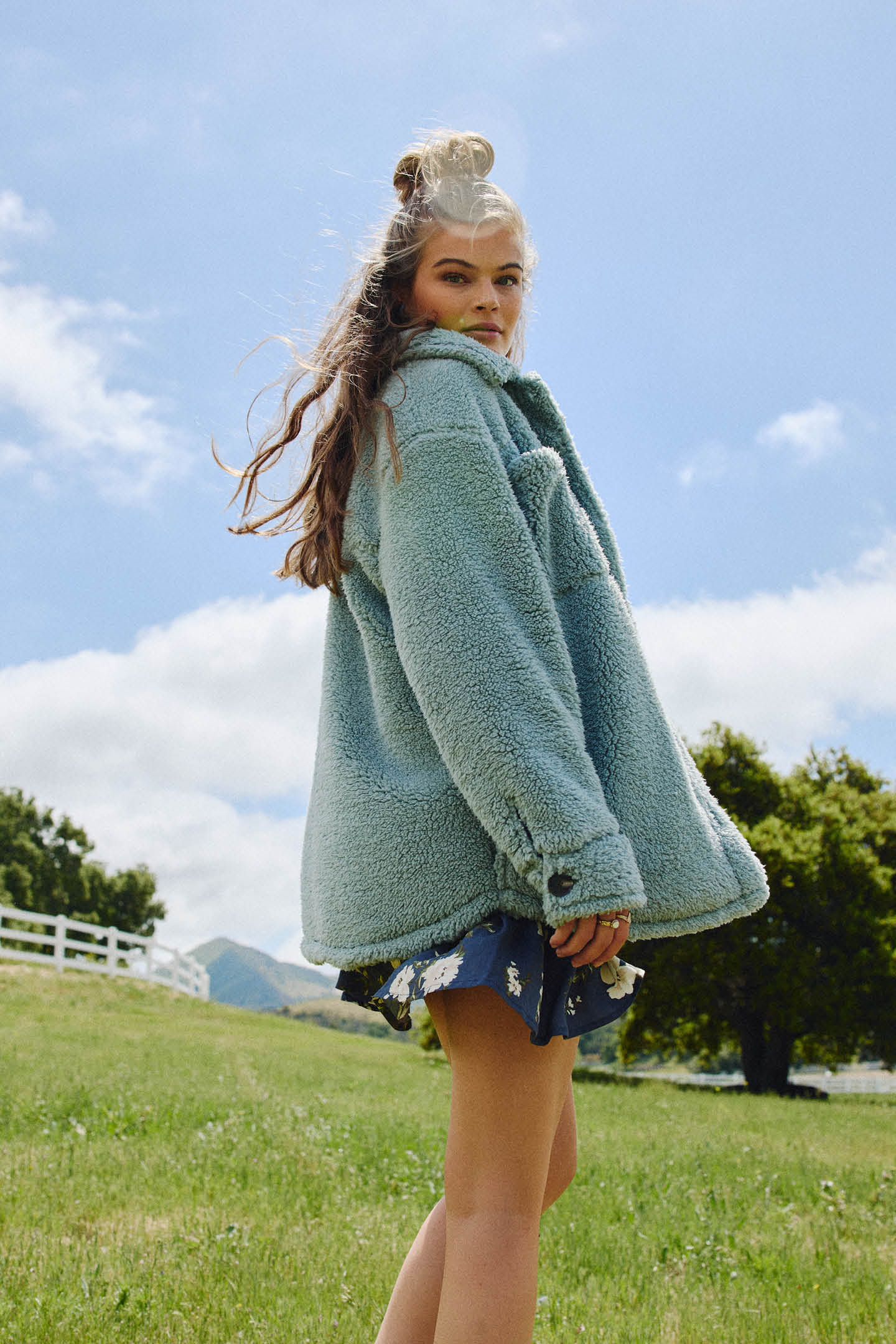 Heath High Pile Oversized Fleece Jacket - Image 2