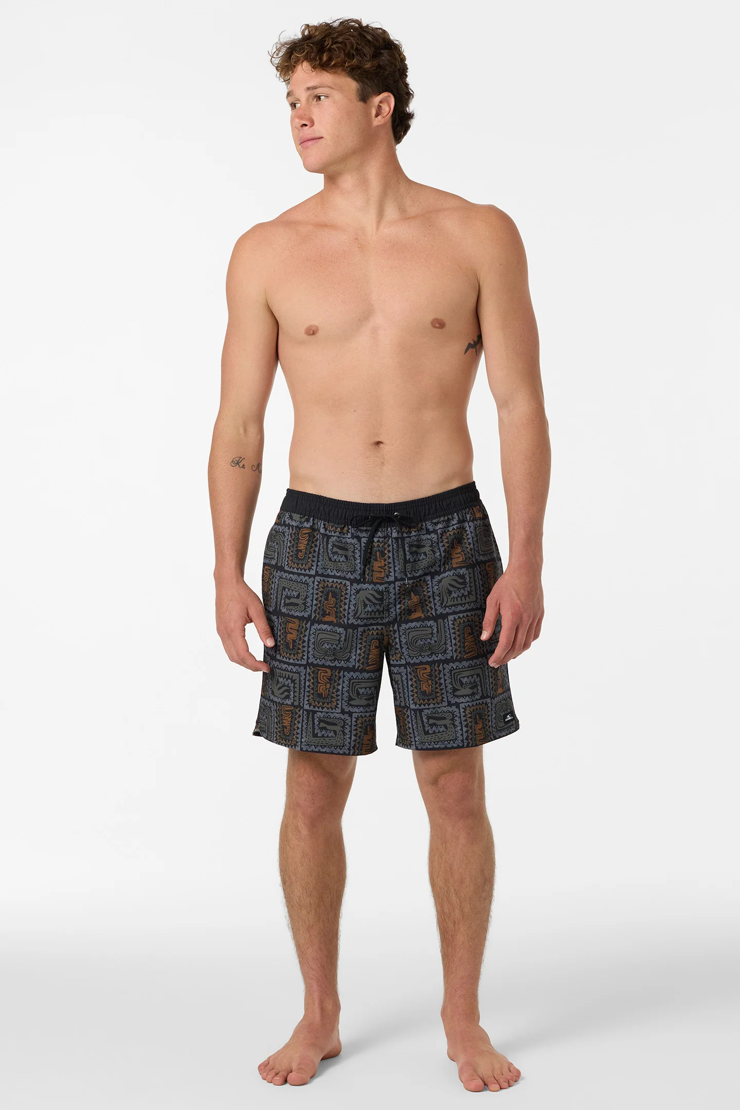 Hermosa Elastic Waist Lined 17" Swim Trunks - Image 2