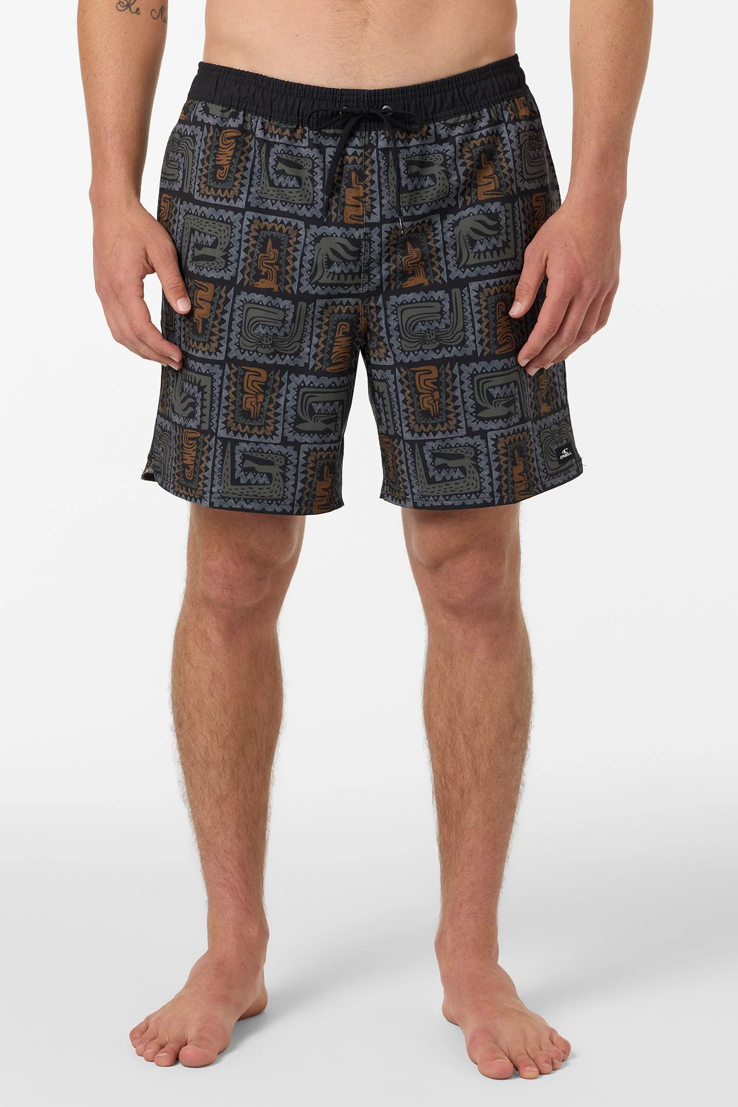 Hermosa Elastic Waist Lined 17" Swim Trunks - Image 3