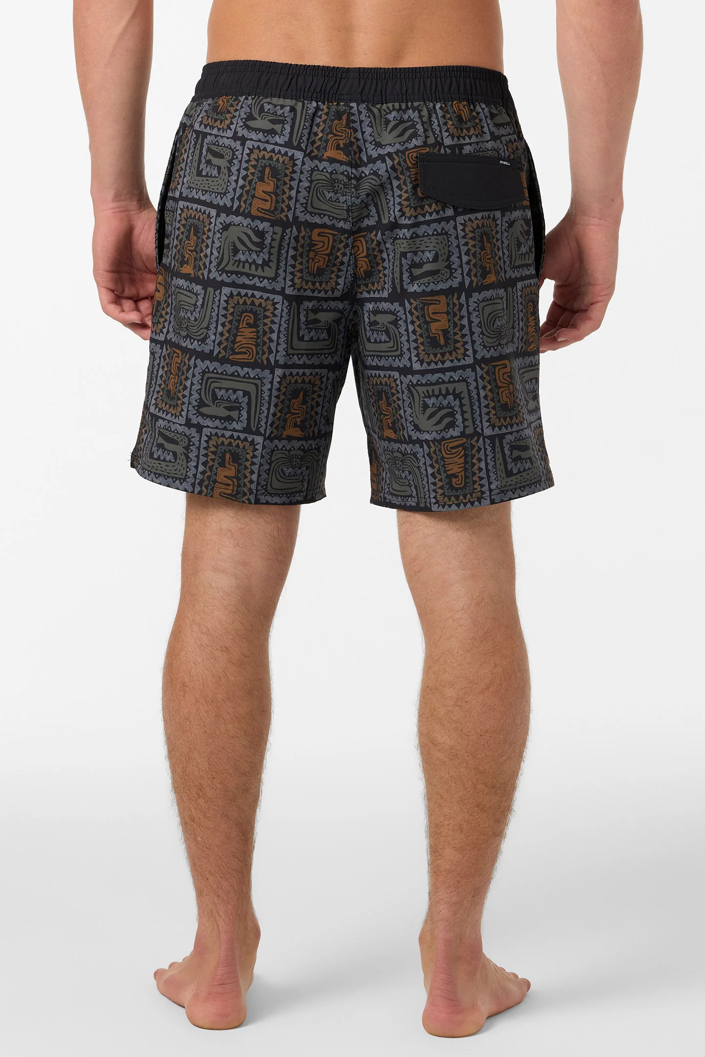 Hermosa Elastic Waist Lined 17" Swim Trunks - Image 5