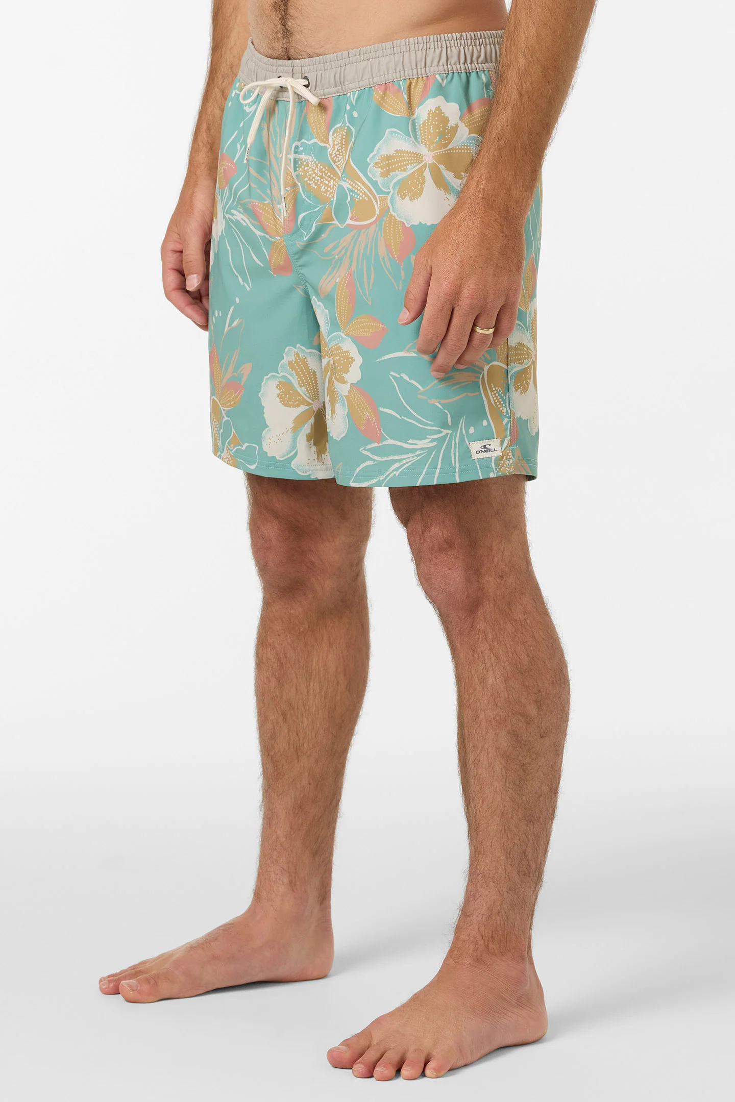 Hermosa Elastic Waist Lined 17" Swim Trunks - Image 3