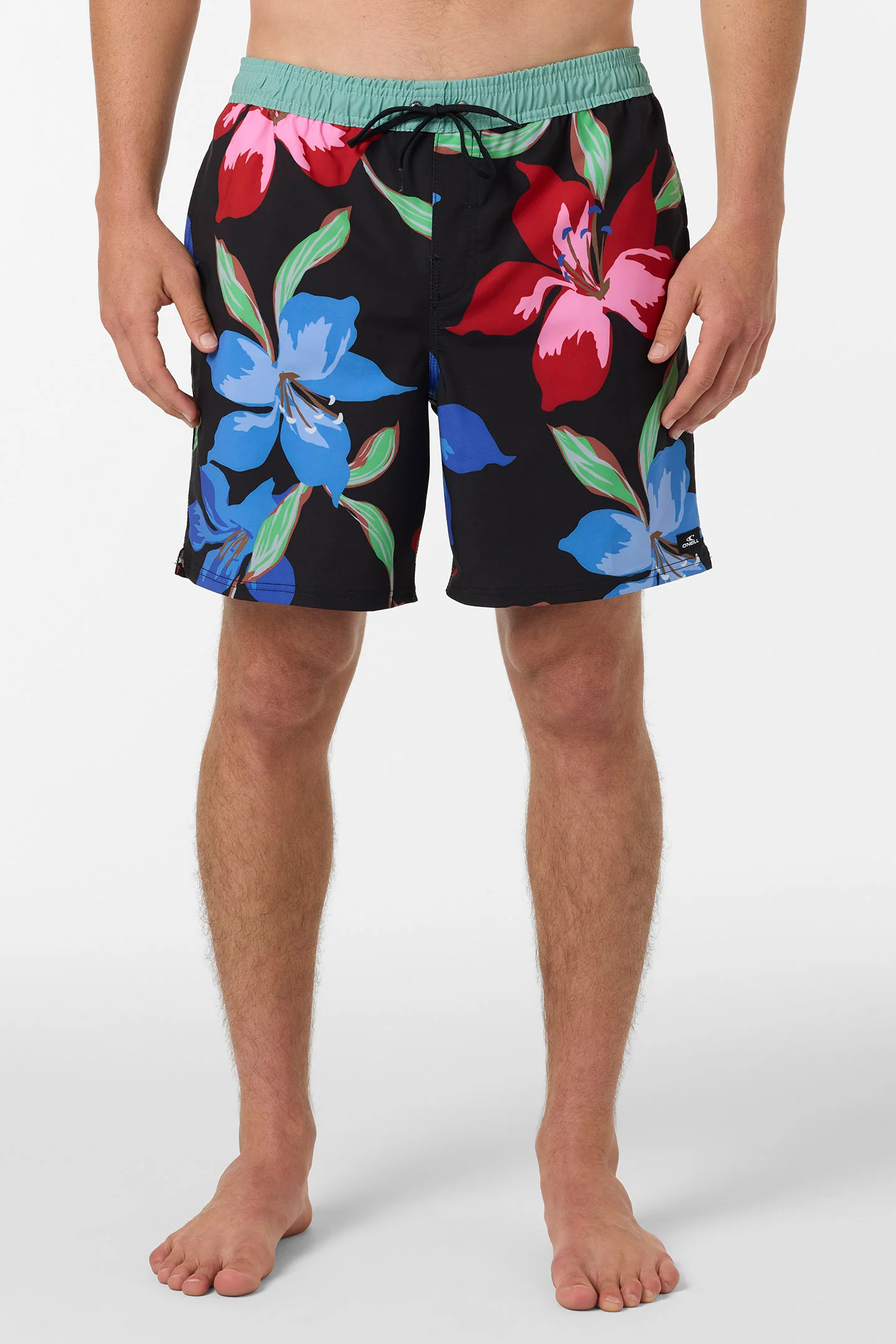 Hermosa Elastic Waist Lined 17" Swim Trunks - Image 2