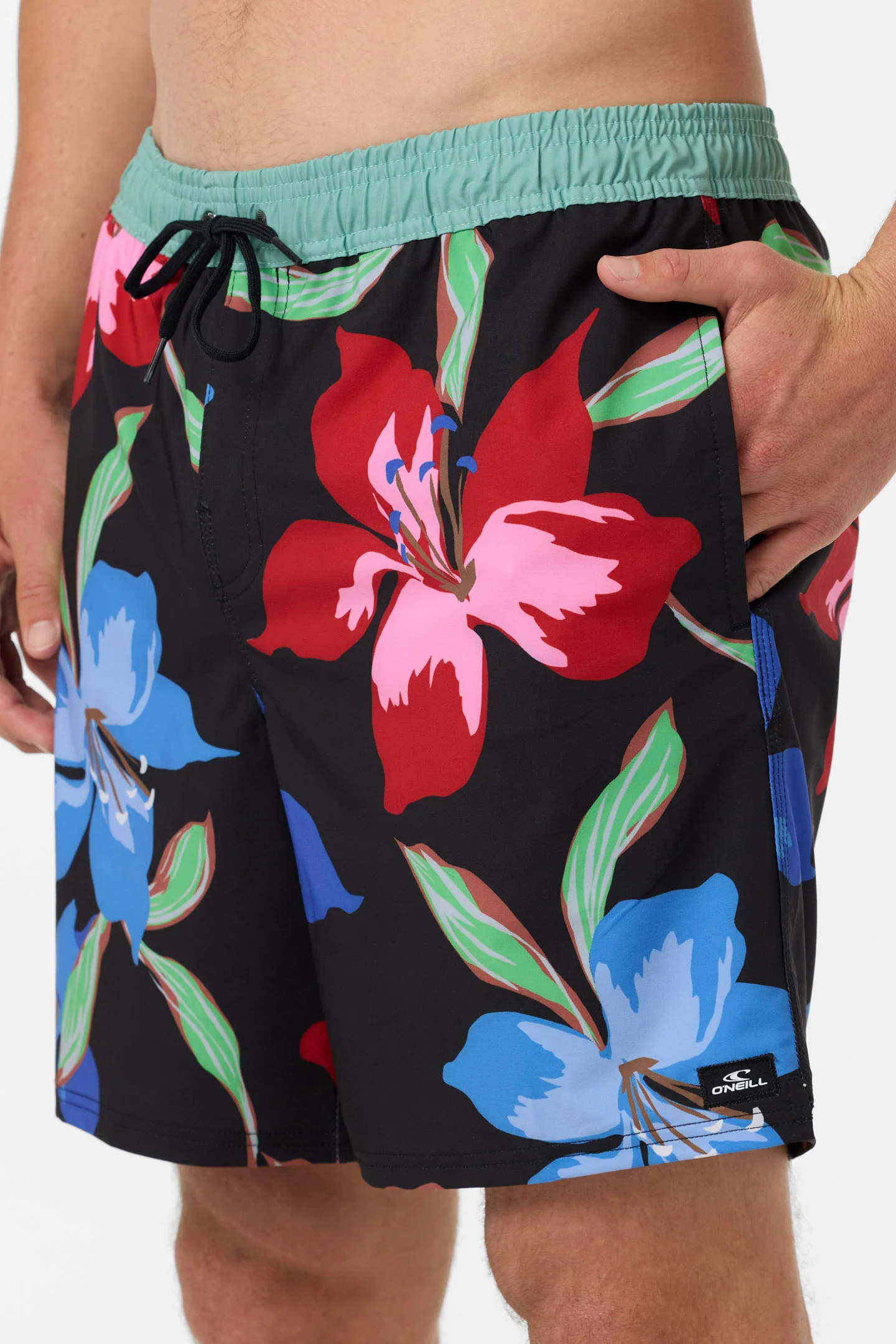 Hermosa Elastic Waist Lined 17" Swim Trunks - Image 5