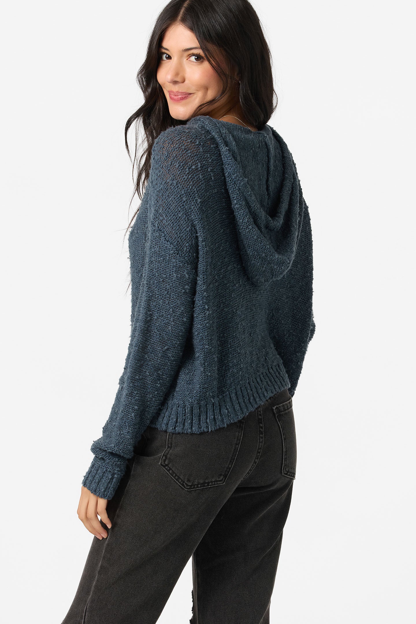 Jayne Solid Long Sleeve Sweater - Image 2