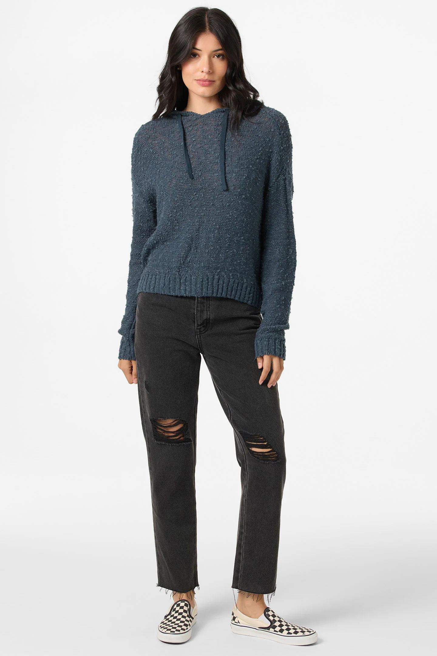 Jayne Solid Long Sleeve Sweater - Image 3