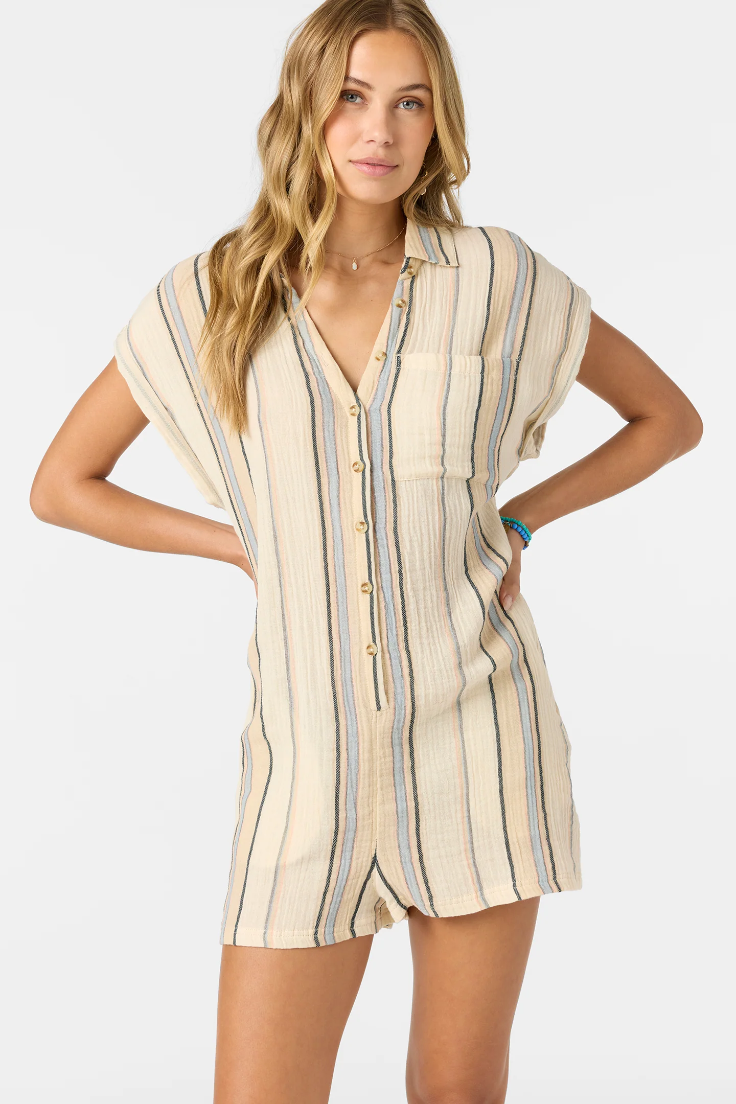 Kamilla Stripe Romper - Image 7