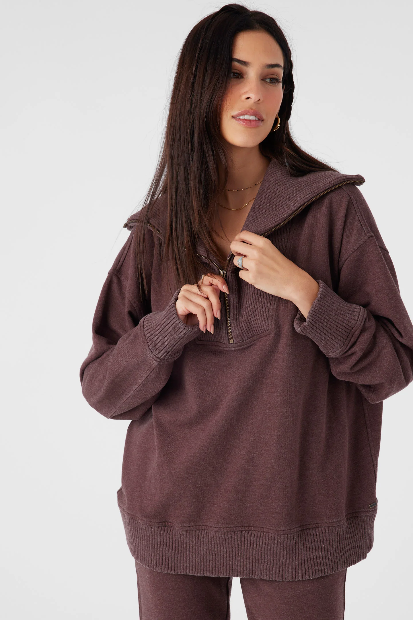 Karma French Terry Half Zip Pullover