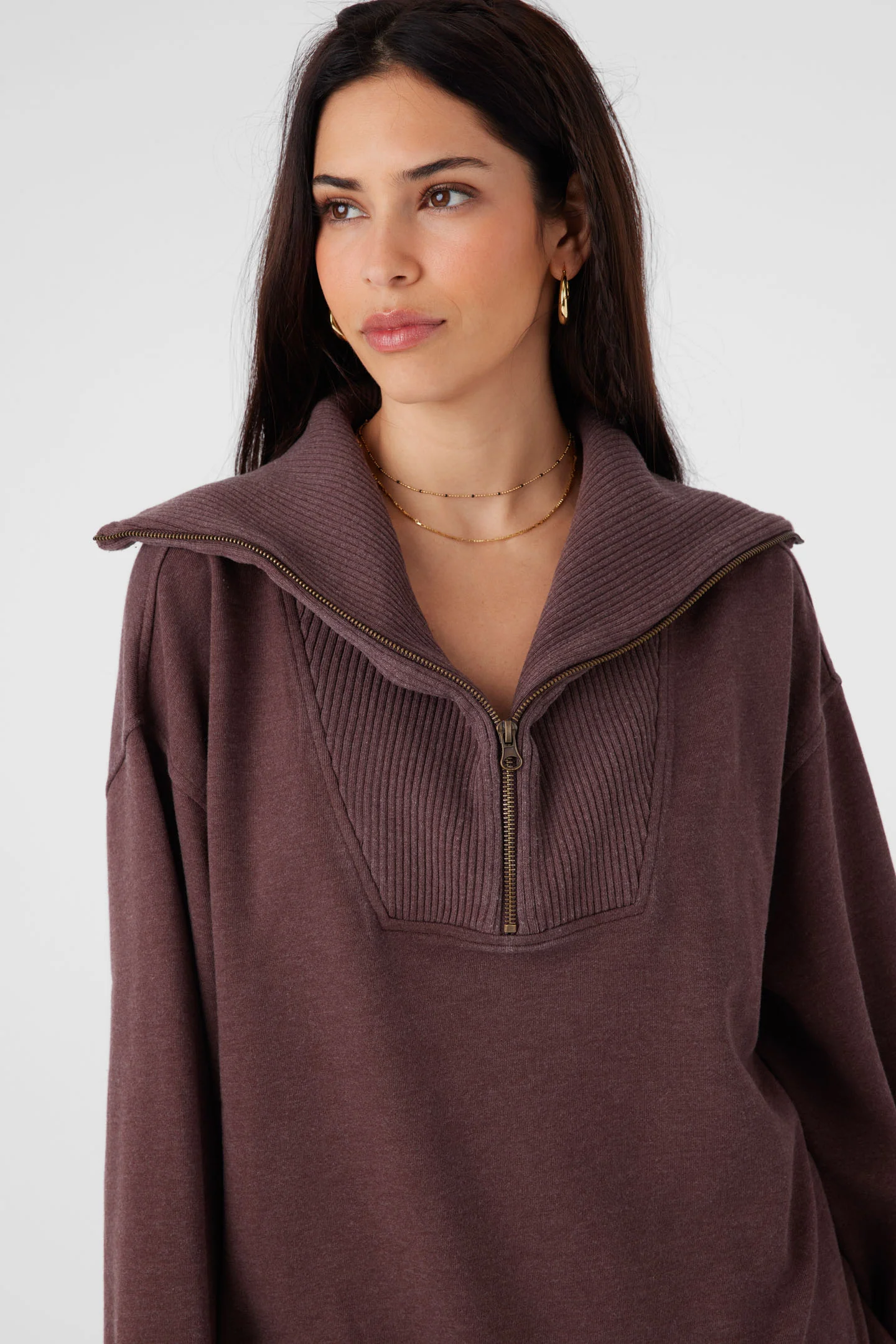 Karma French Terry Half Zip Pullover - Image 4