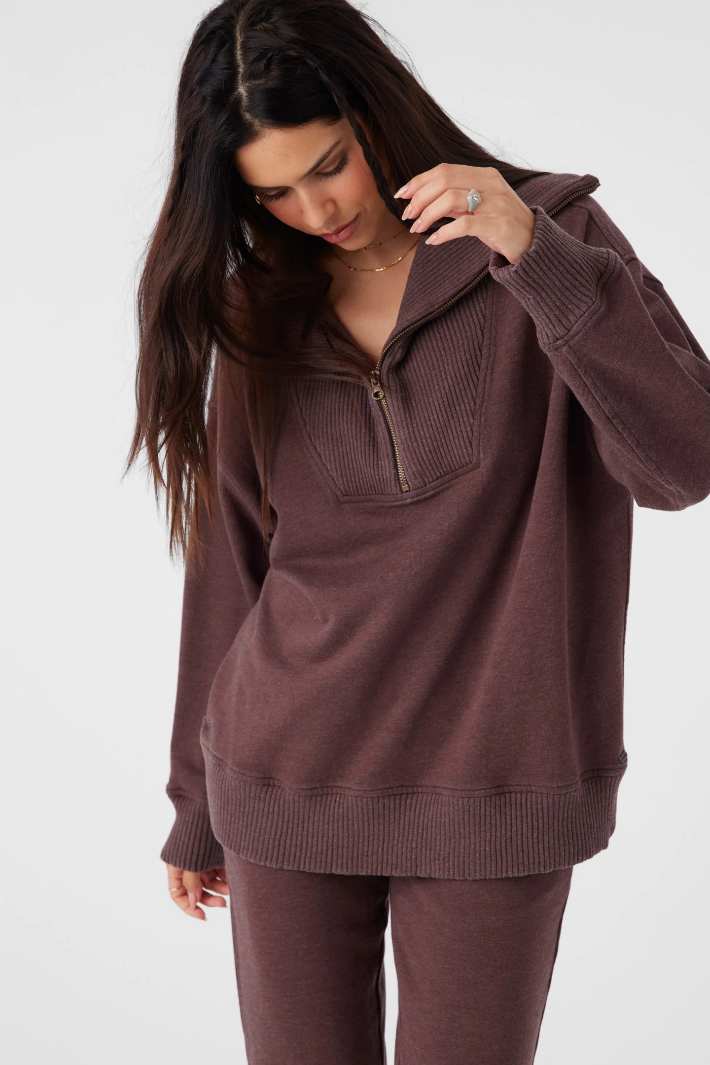 Karma French Terry Half Zip Pullover - Image 5