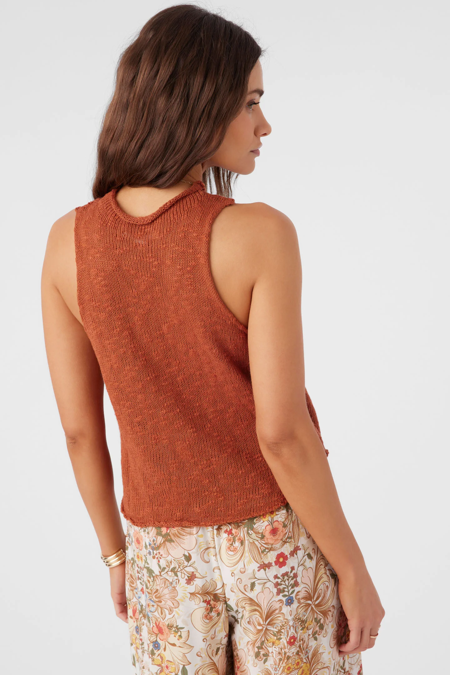 Kinslie Slub Mock Neck Sweater Tank Top - Image 4