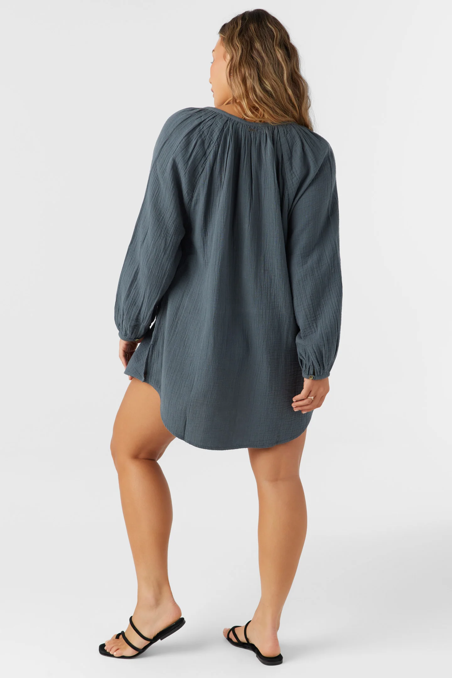 Krysten Crinkle Double Gauze Tunic Swim Cover-Up - Image 7