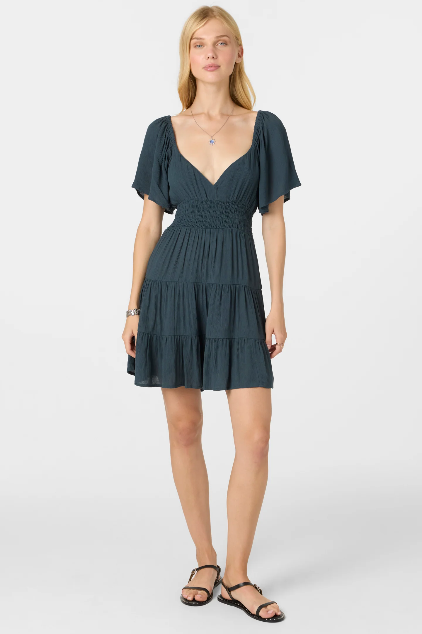 Layken Solid Mini Dress - Image 3