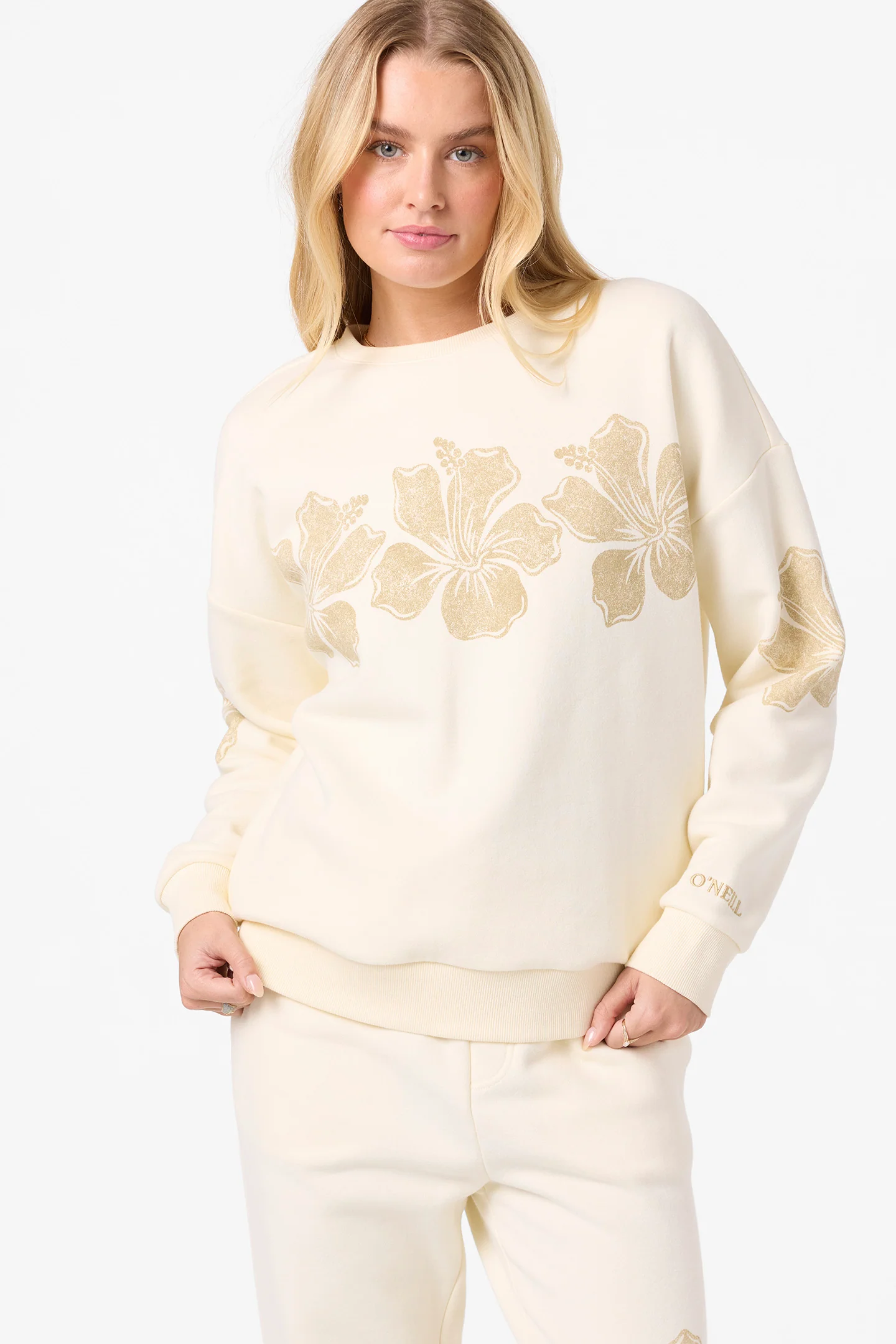Lei Oversized Crew Neck Fleece