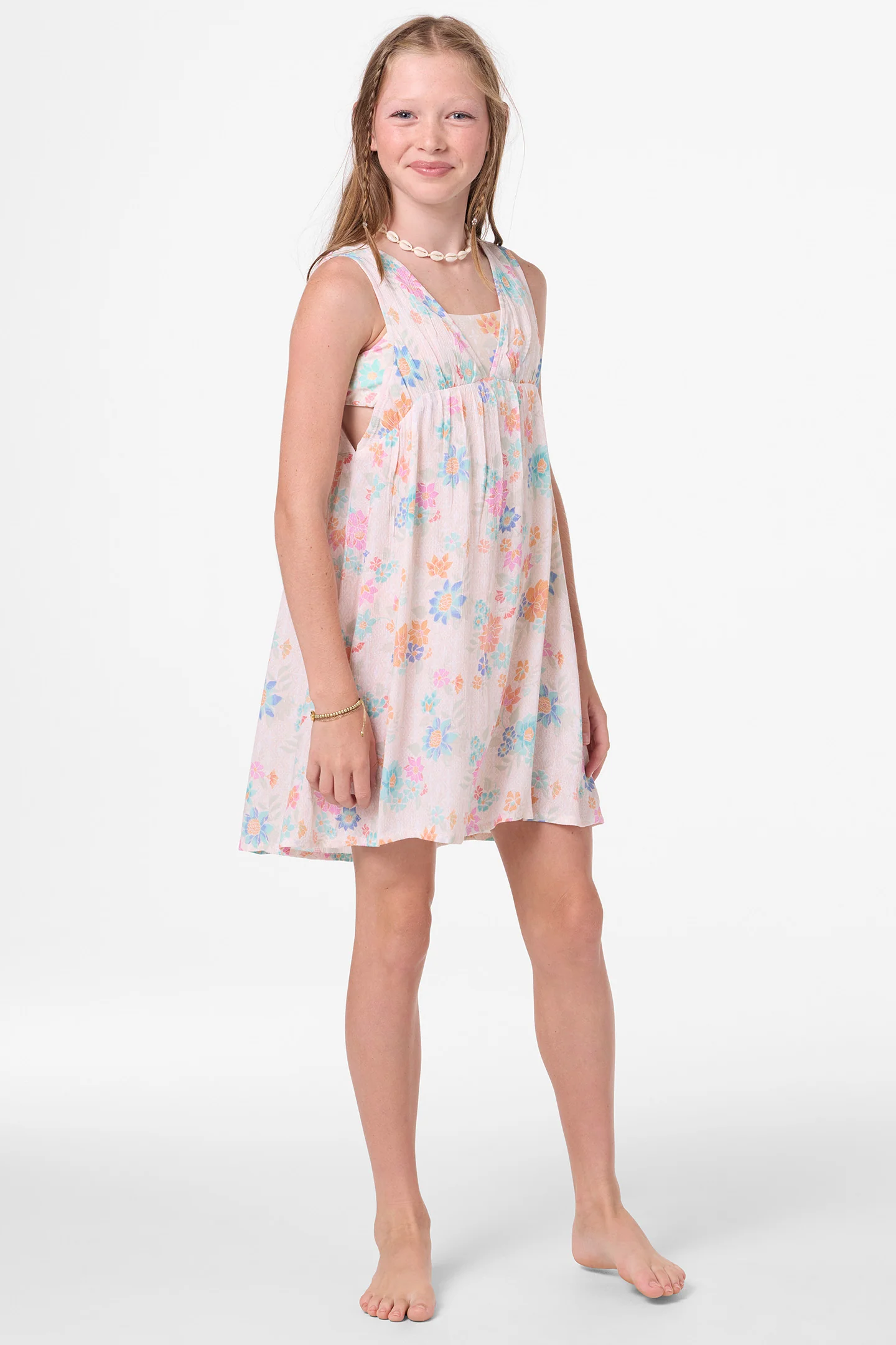 Girl's Letty Printed Cover Up Dress - Image 3