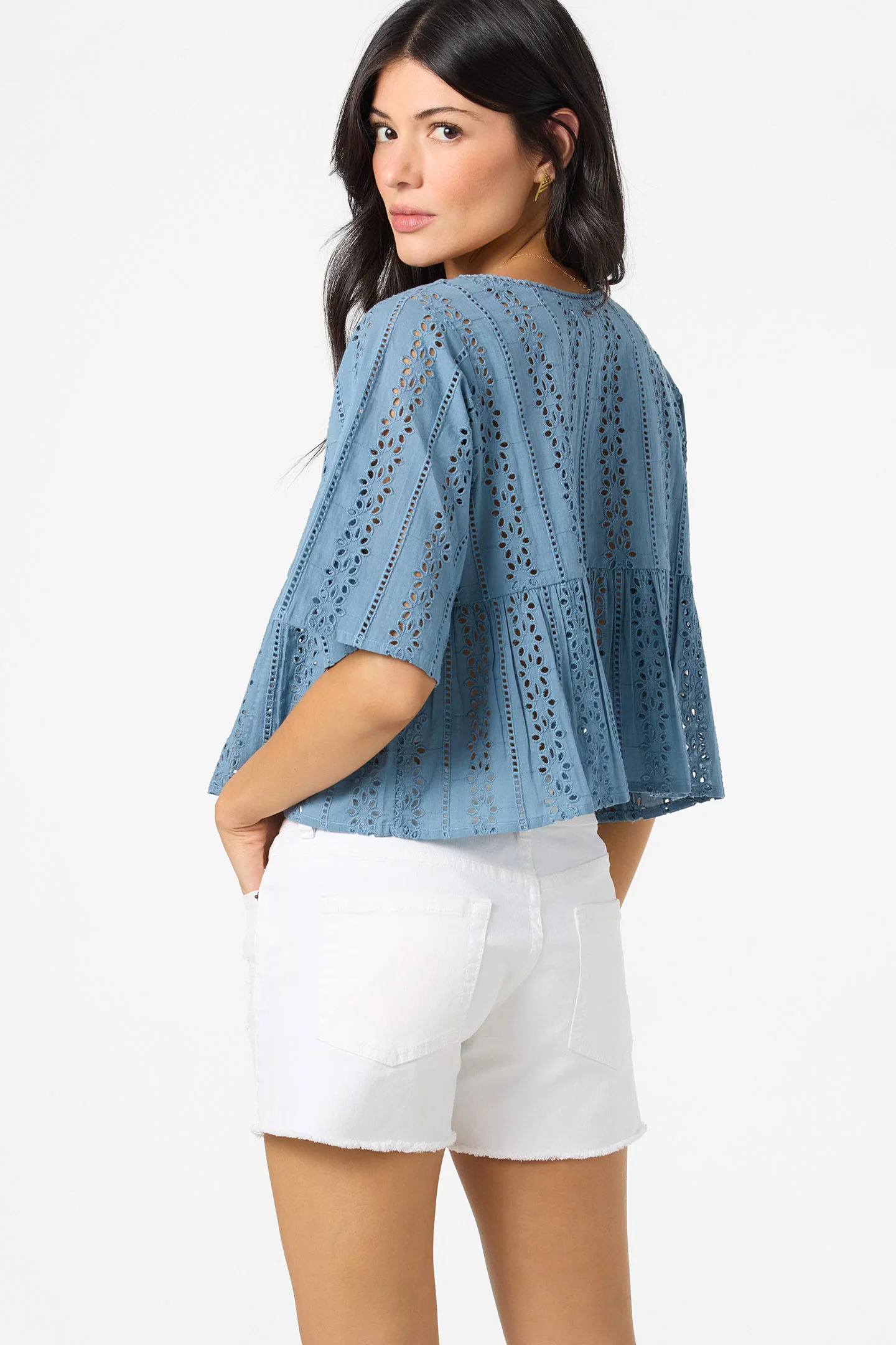 Loni Eyelet Top - Image 2