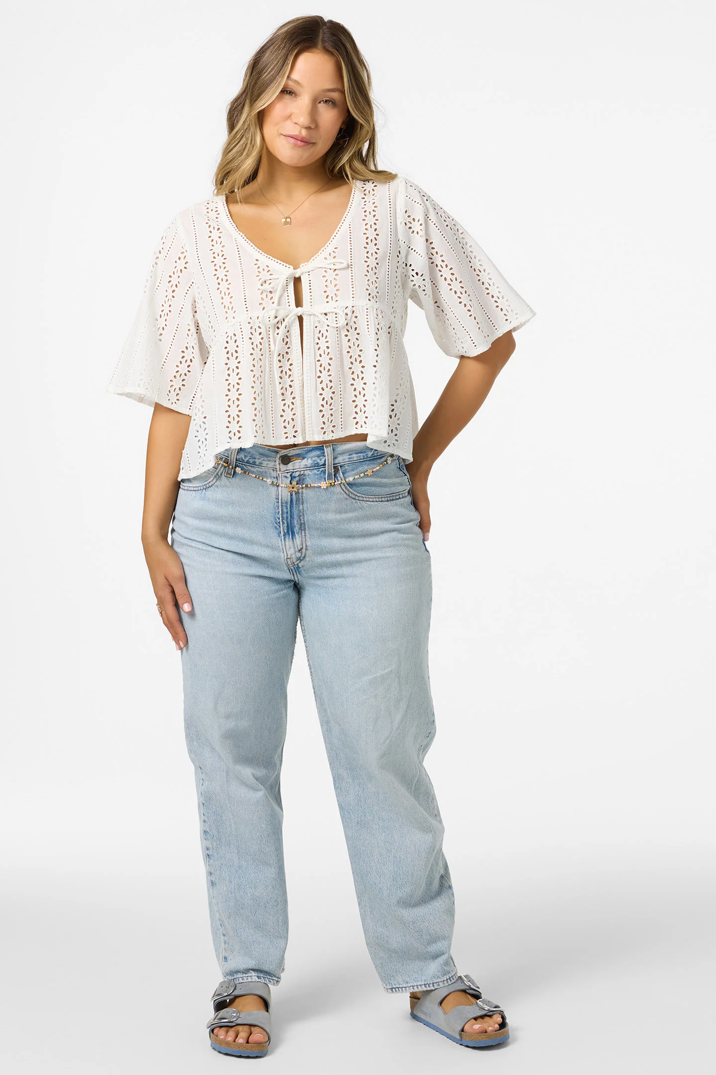 Loni Eyelet Top - Image 4