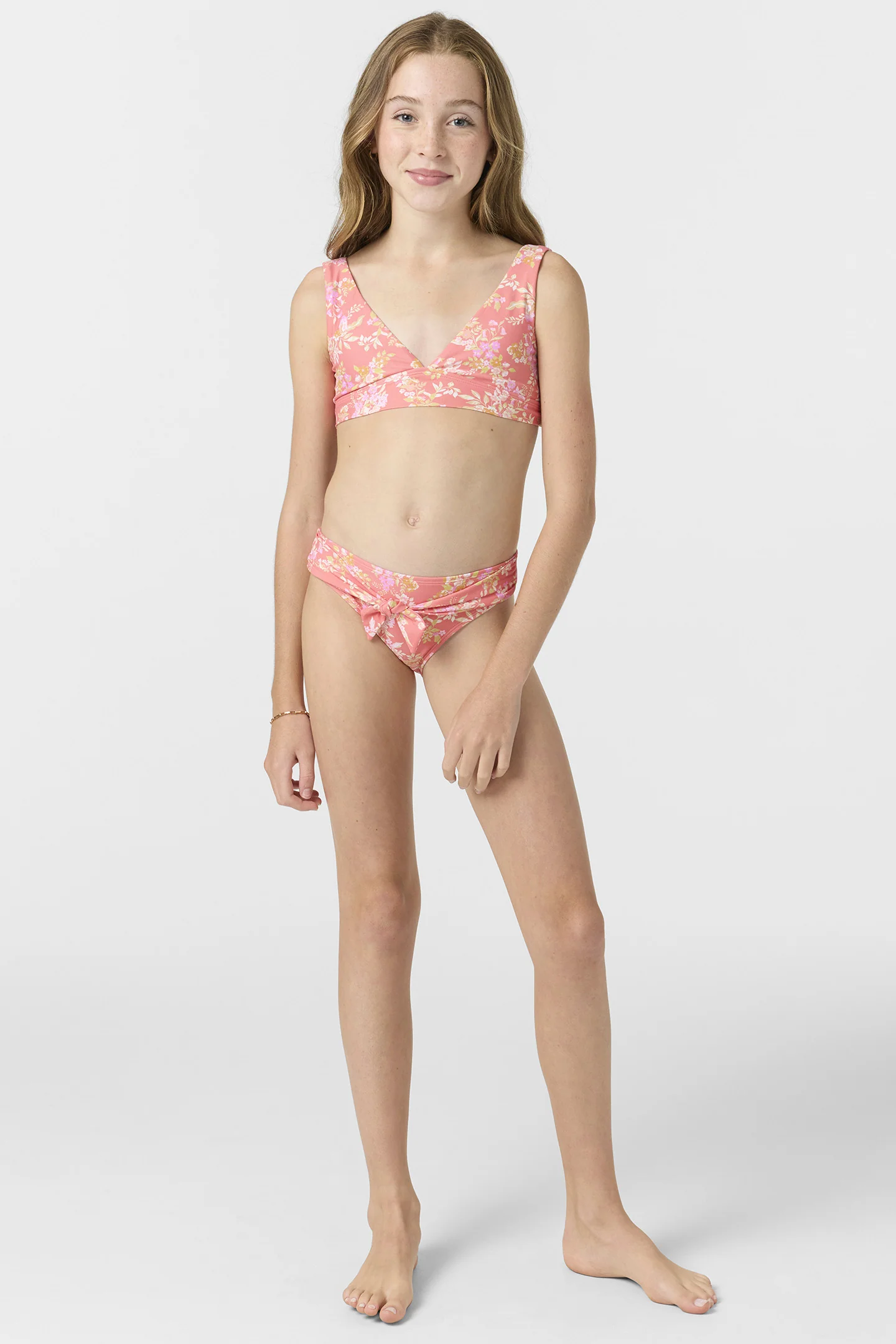Girl's Nayomi Floral Fixed Tri Top Set - Image 3