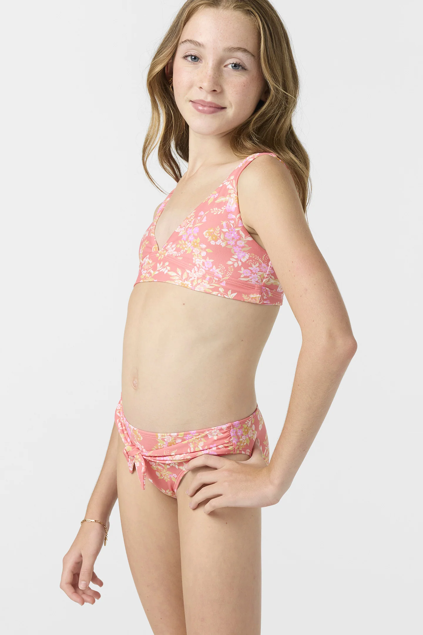 Girl's Nayomi Floral Fixed Tri Top Set - Image 4