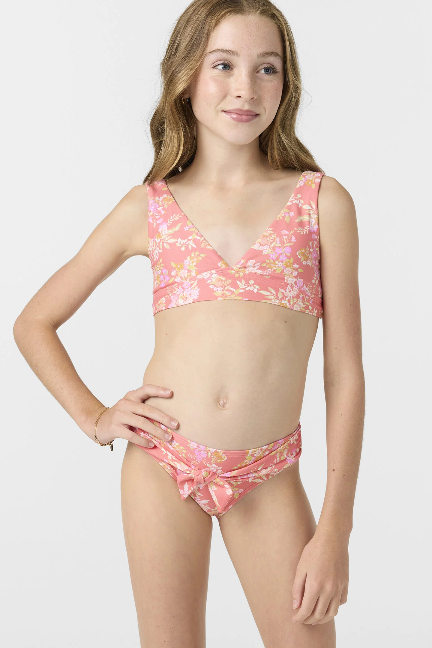 Girl's Nayomi Floral Fixed Tri Top Set - Image 5