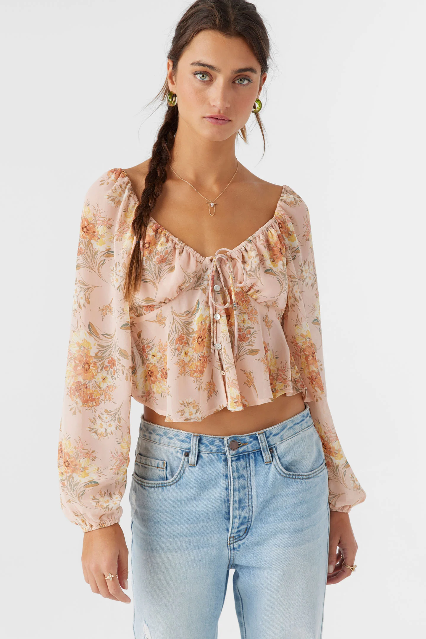 Noa Naya Floral Long Sleeve Top - Image 2
