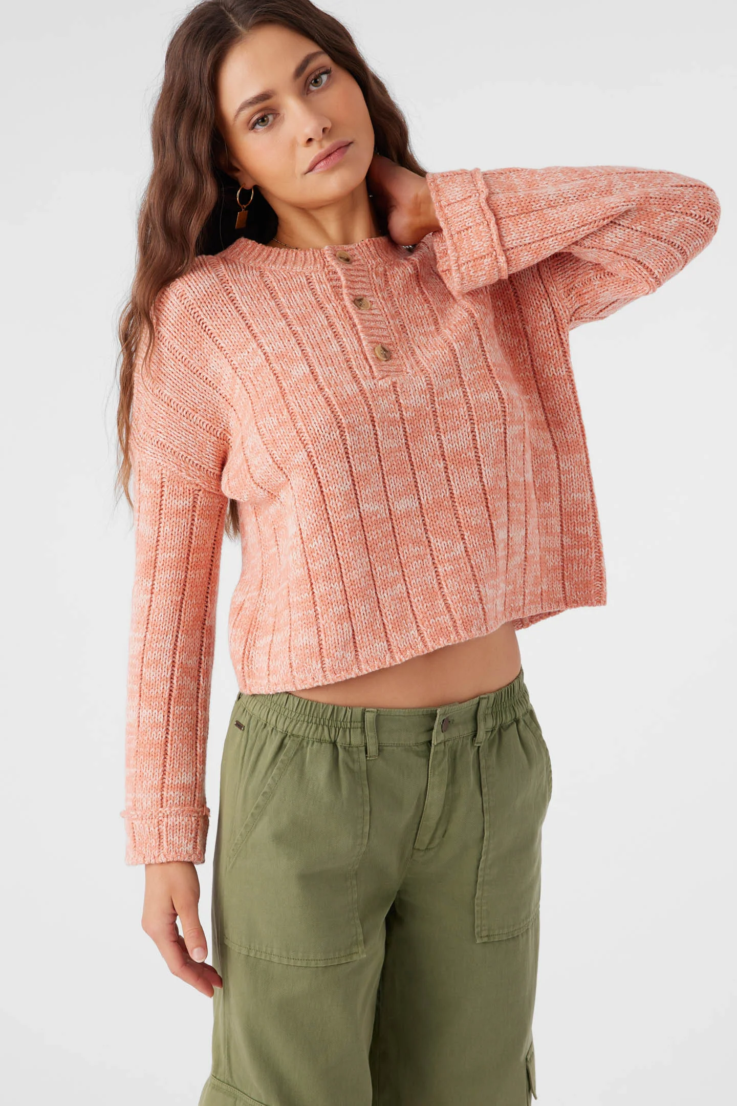 Oceanfront Henley Long Sleeve Sweater - Image 9