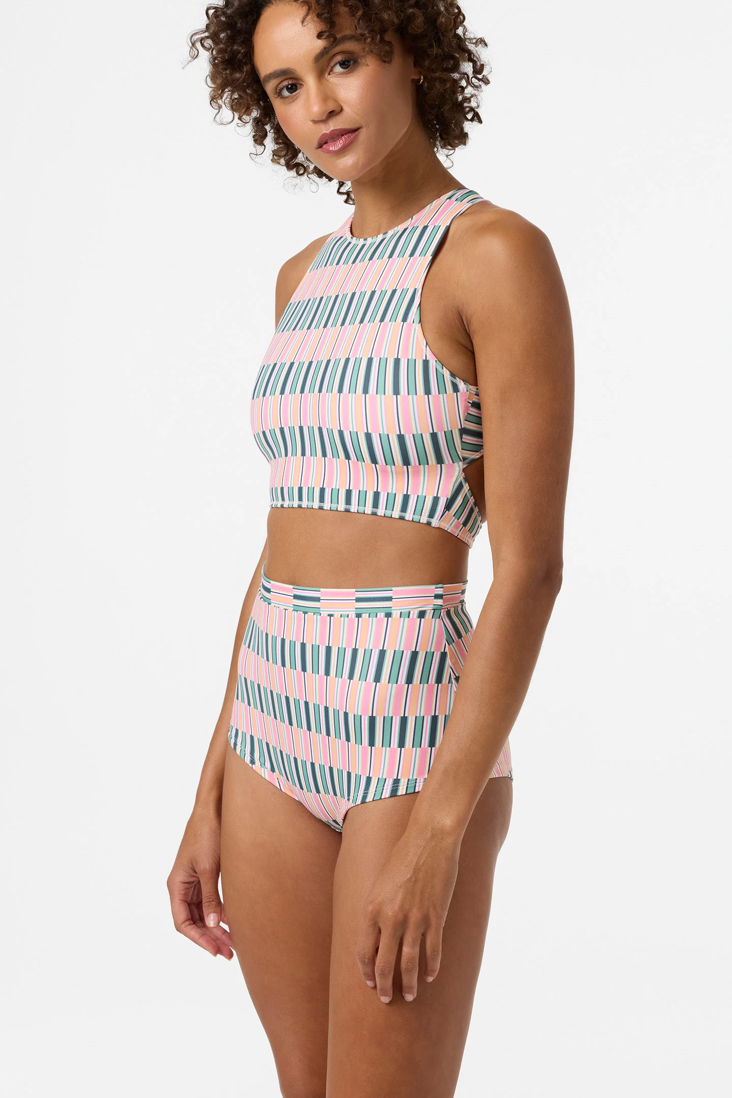 Performance Surf Glenwood High Neck Printed Active Top - Image 6