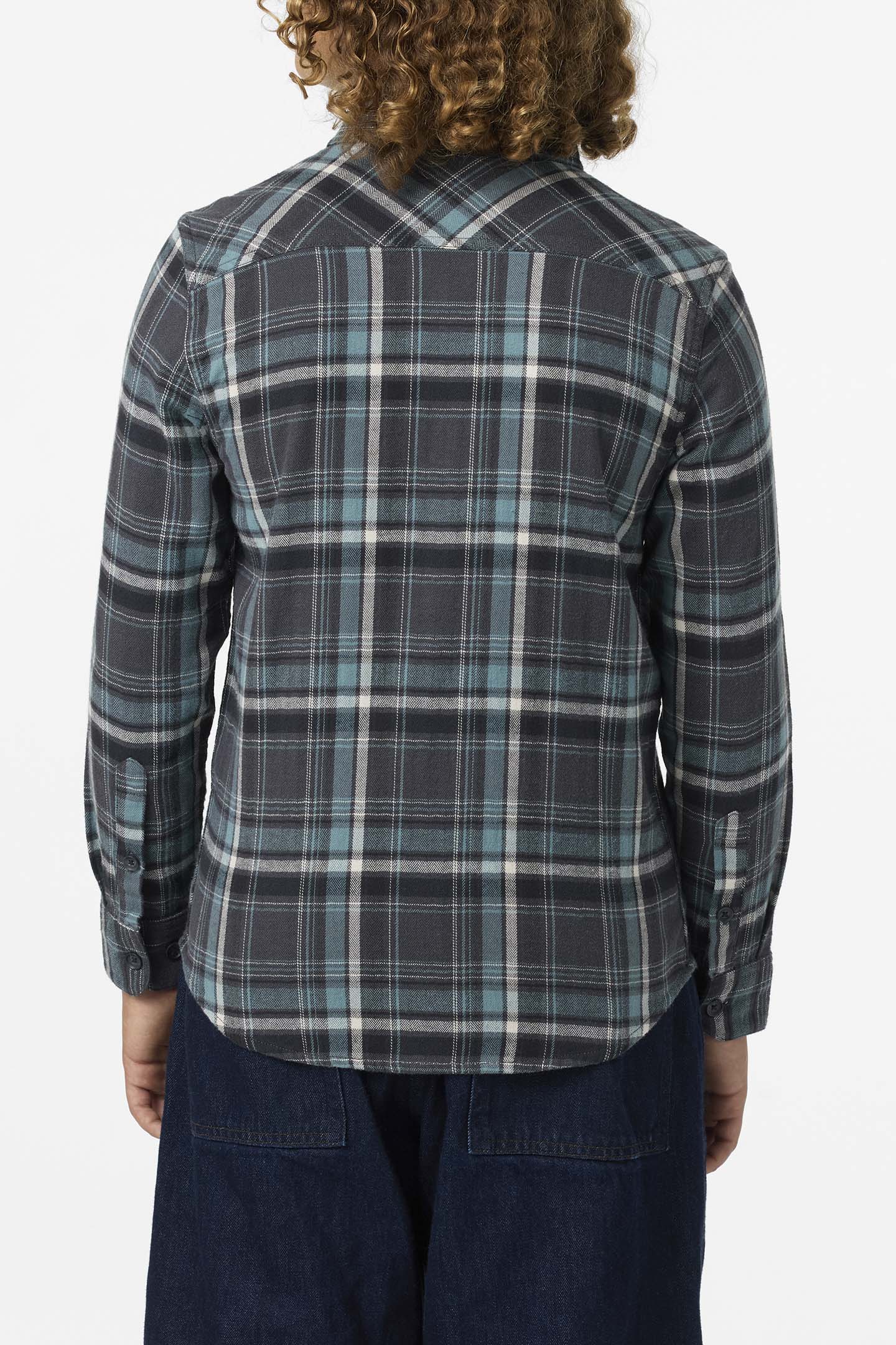 Boy's Redmond Plaid Flannel Long Sleeve Shirt - Image 4