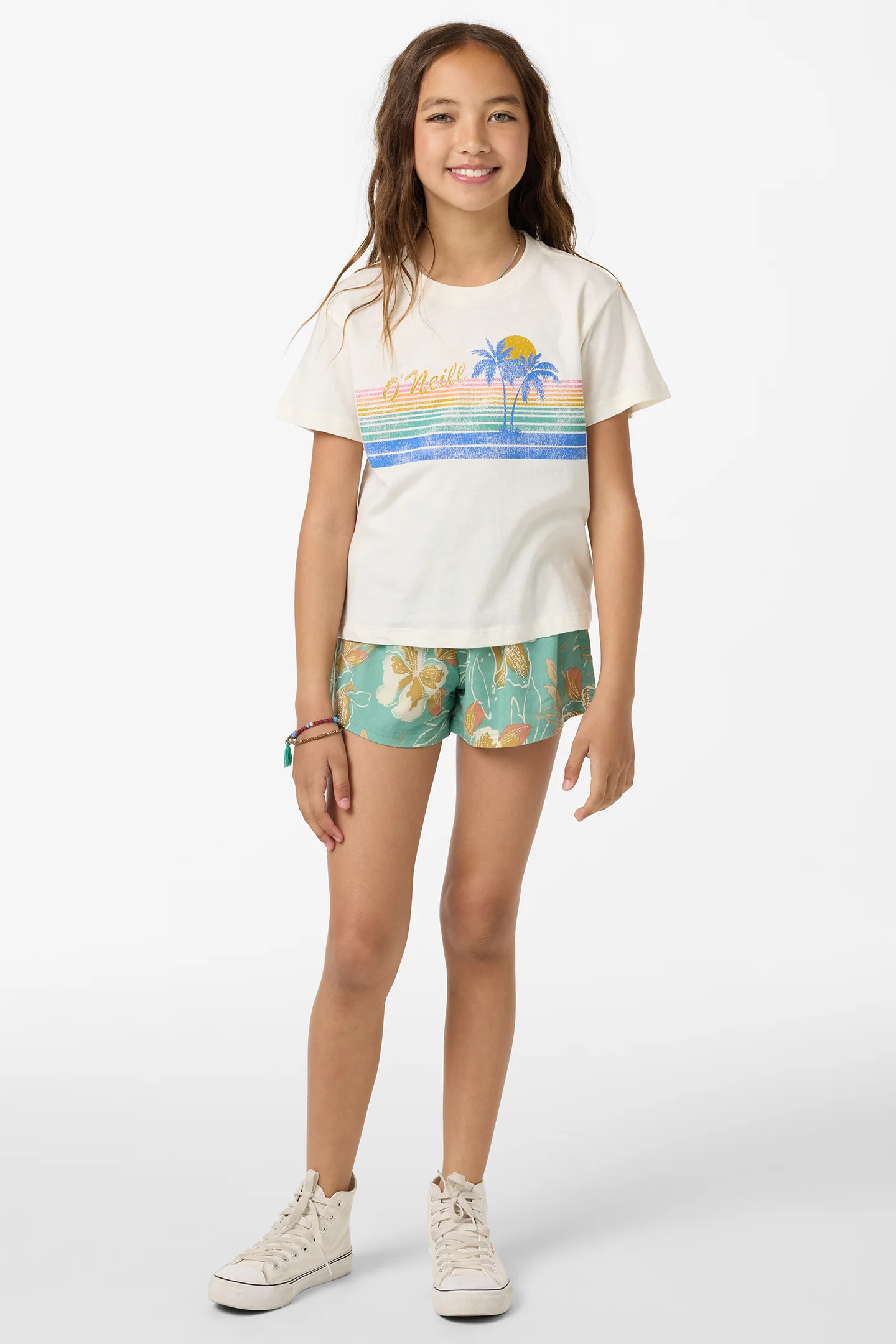 Girl's Retro Stripe Willa Skimmer Tee - Image 3