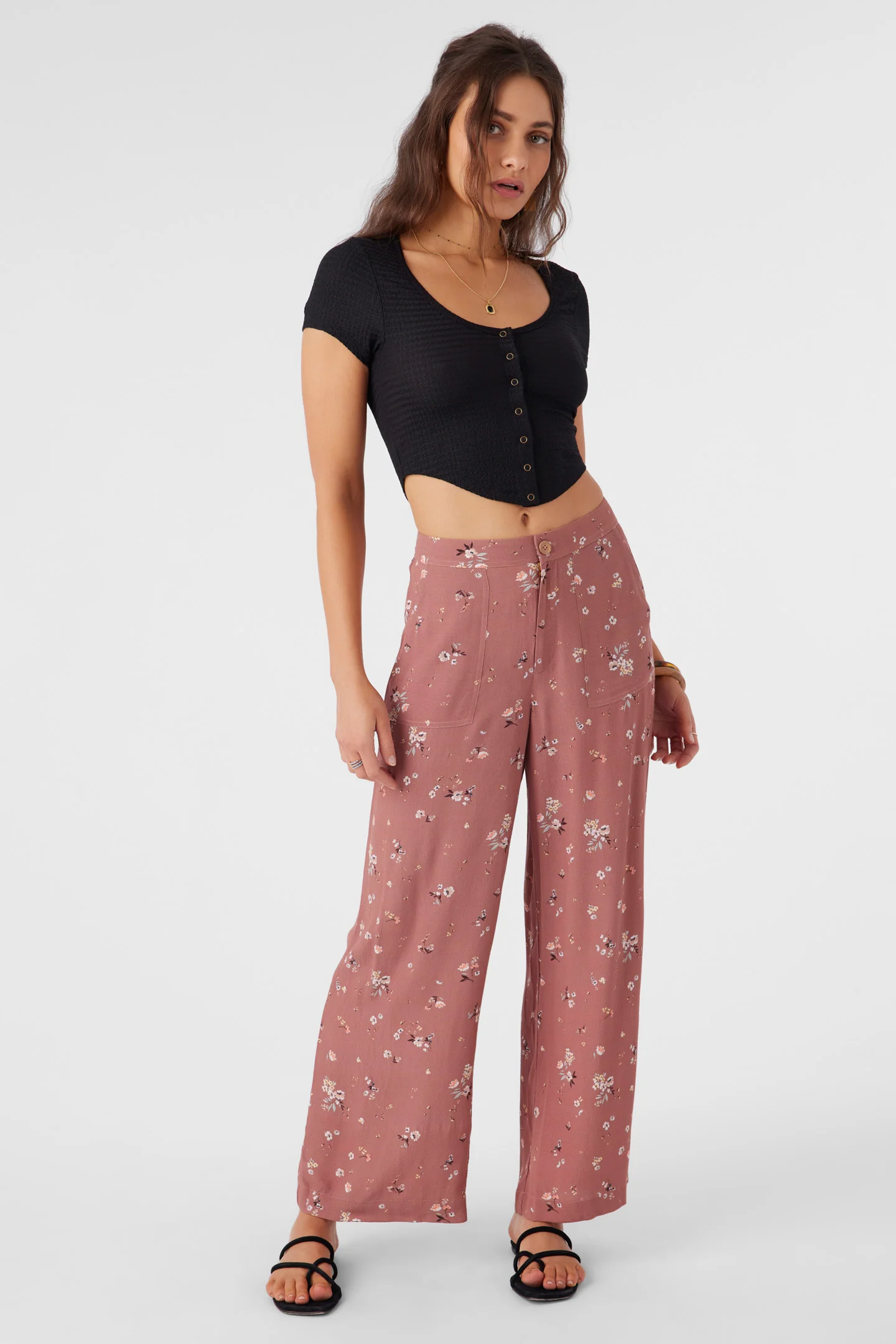 Rylan Venus Ditsy Wide Leg Pants - Image 8