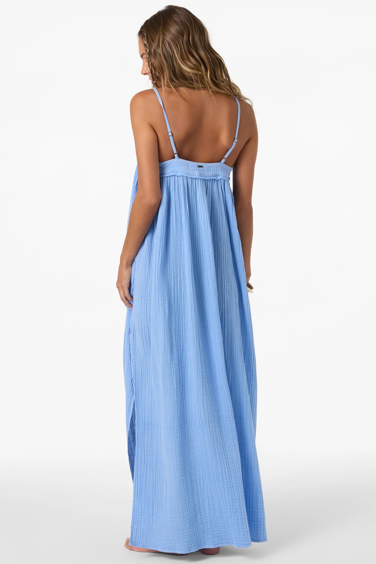 Saltwater Solids Sai Maxi Cover-Up Dress - Image 3