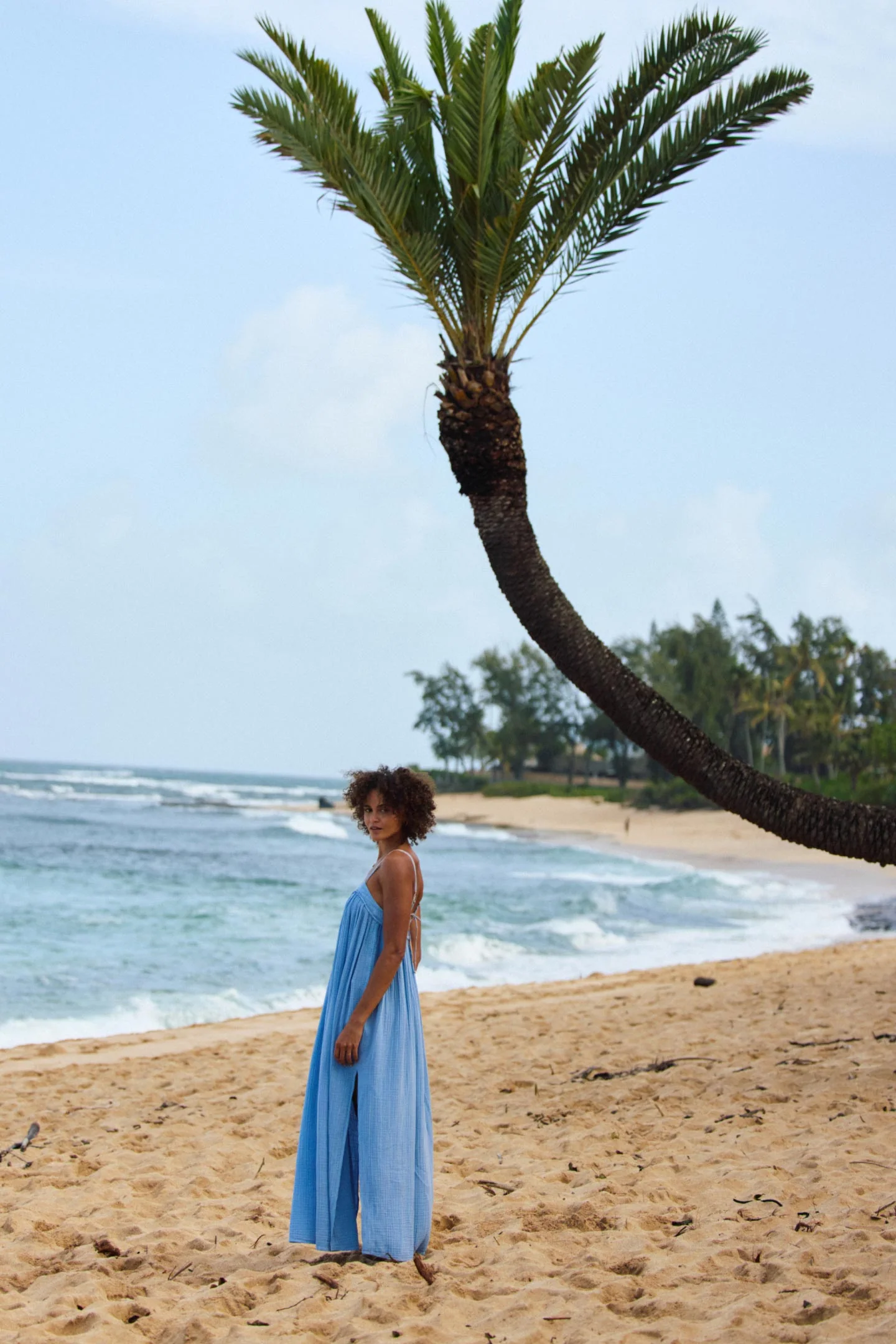 Saltwater Solids Sai Maxi Cover-Up Dress - Image 8