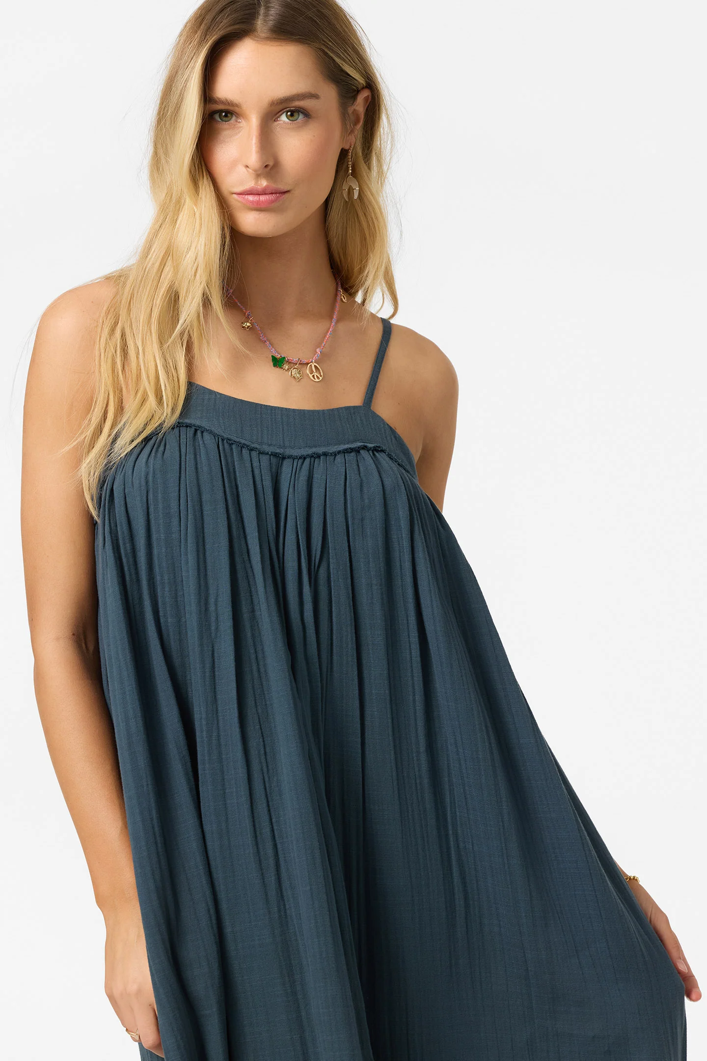 Saltwater Solids Sai Maxi Cover-Up Dress - Image 4