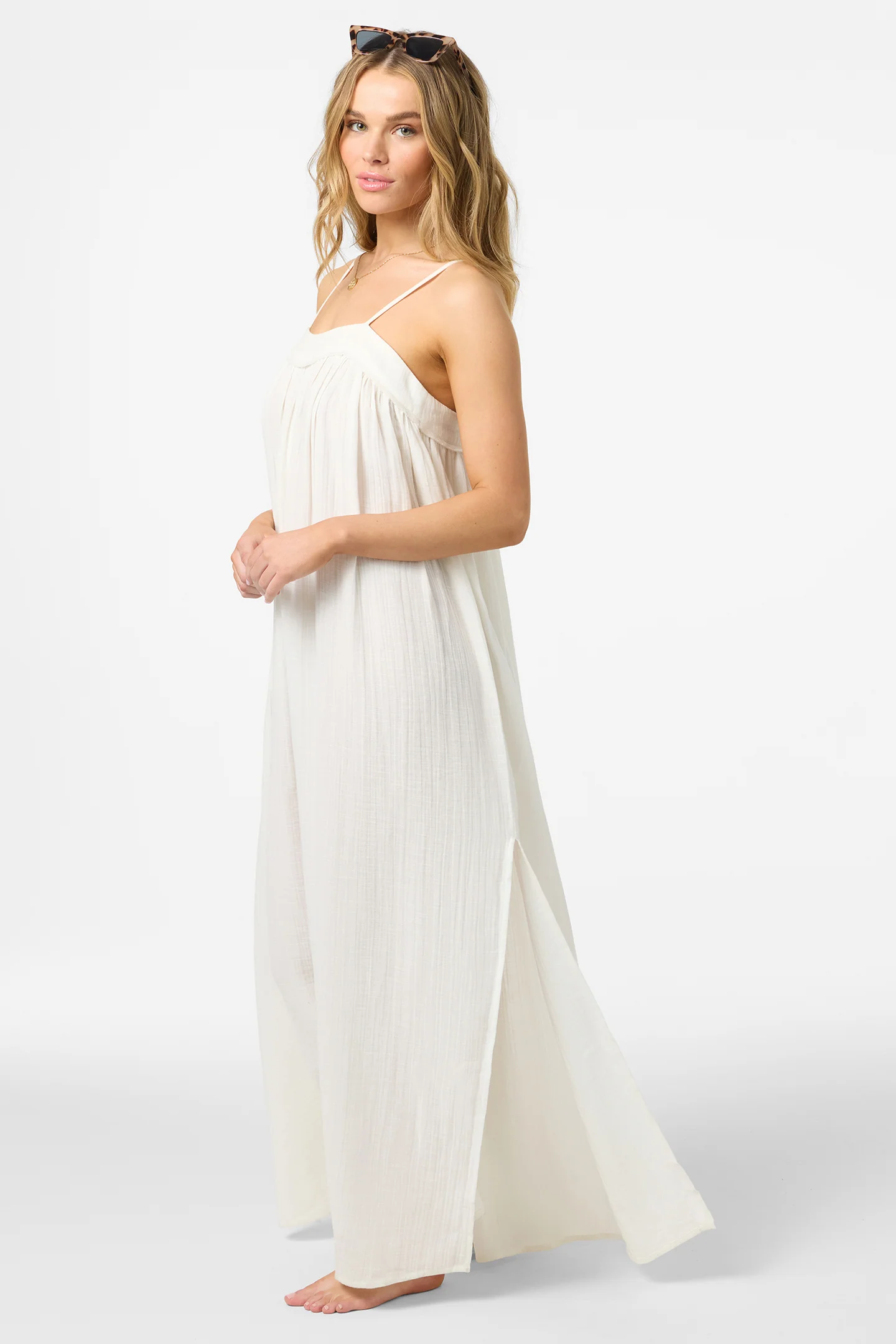 Saltwater Solids Sai Maxi Cover-Up Dress - Image 5
