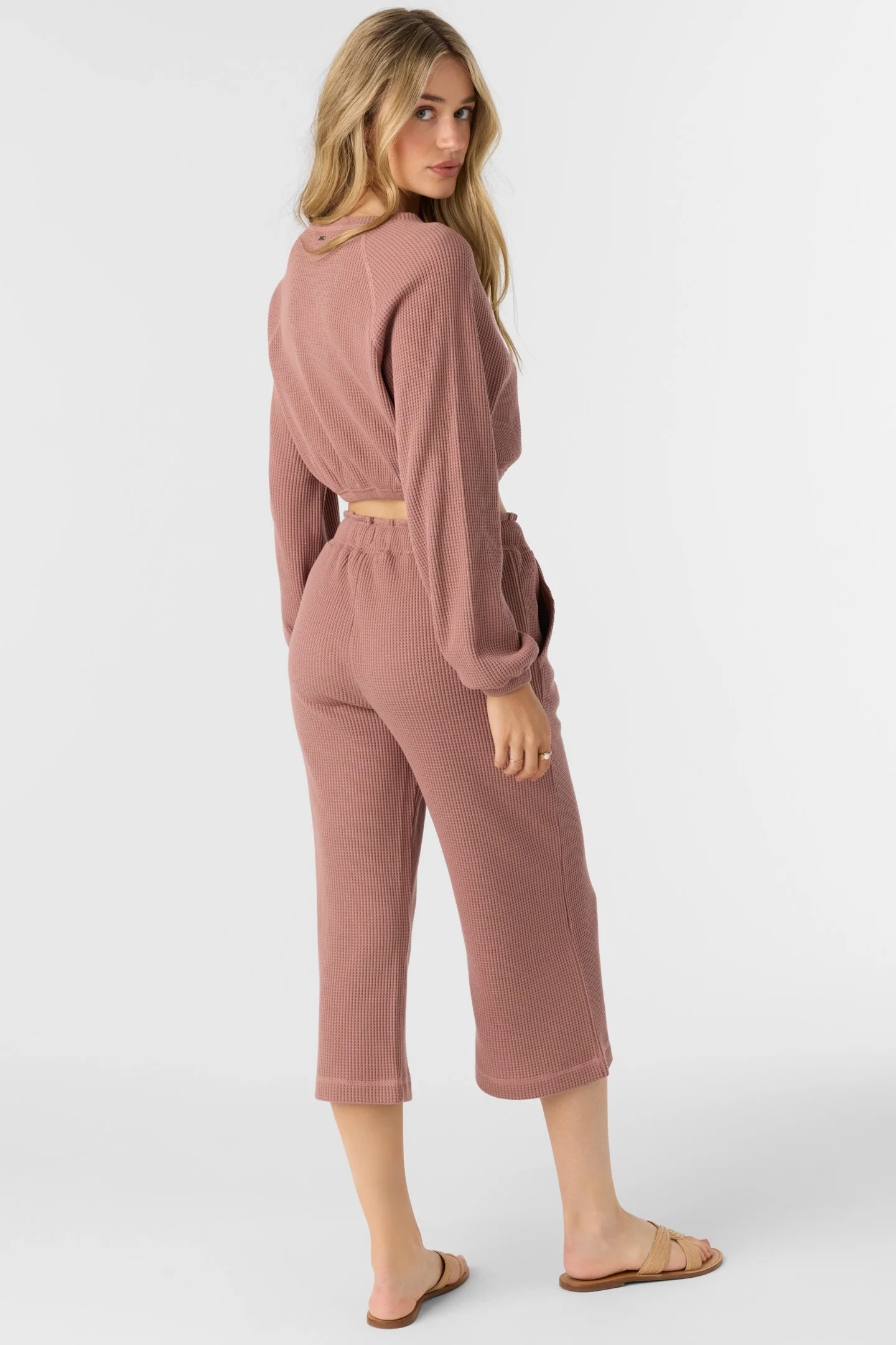 Tour Waffle Knit Cropped Lounge Pants - Image 7