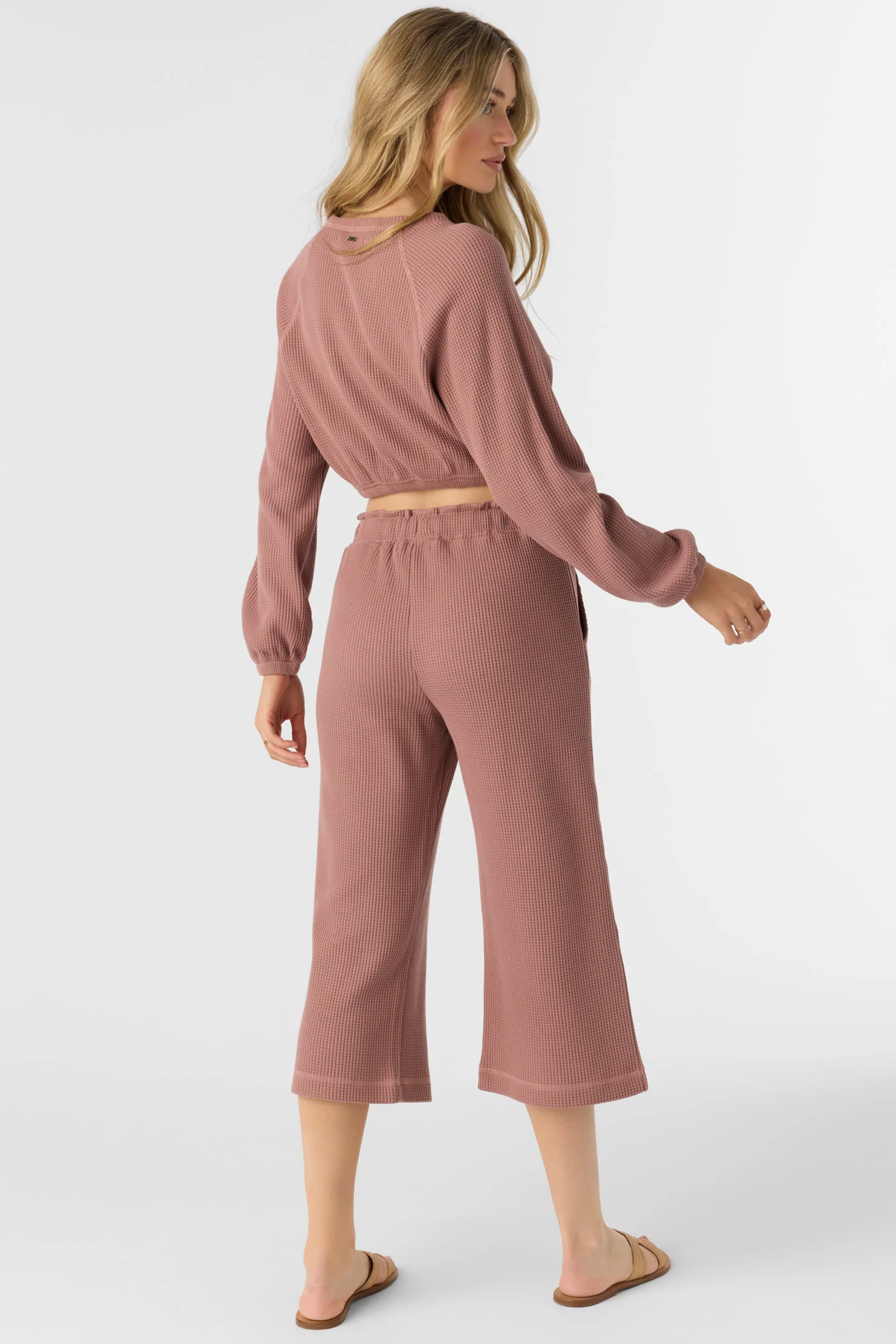 Tour Waffle Knit Cropped Lounge Pants - Image 8