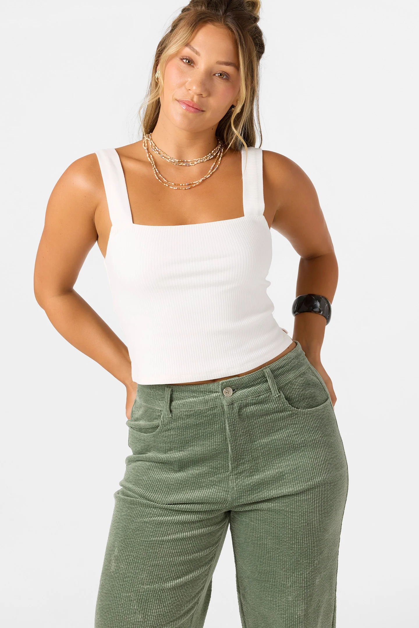 Vanessa Solid Sleeveless Top