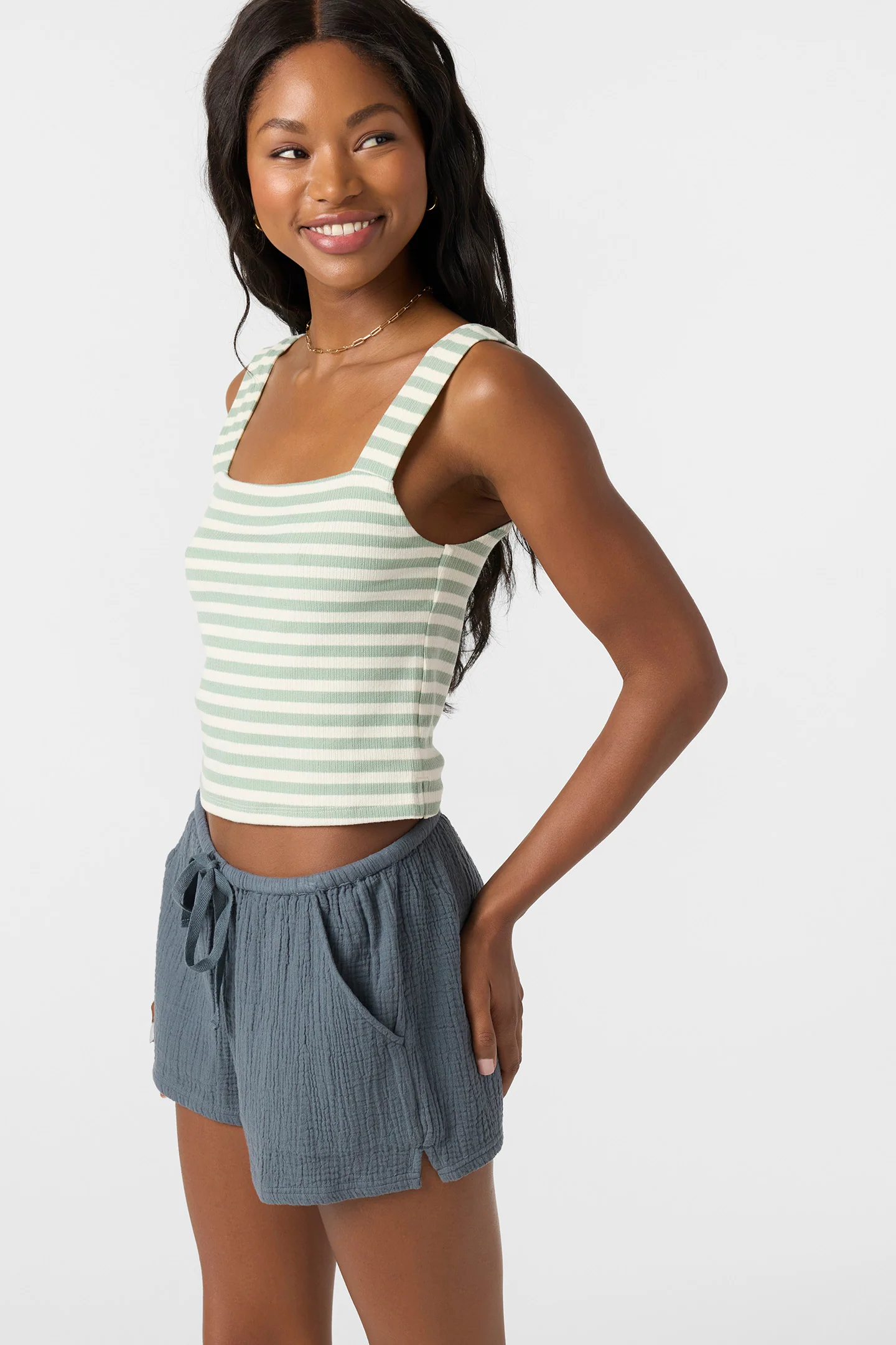 Vanessa Stripe Sleeveless Top - Image 6